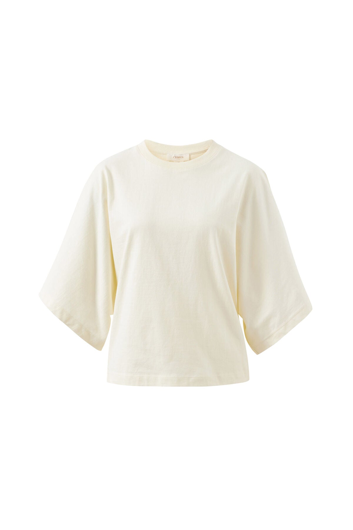 Ceres Lucy Relaxed Sleeve Tee - milk