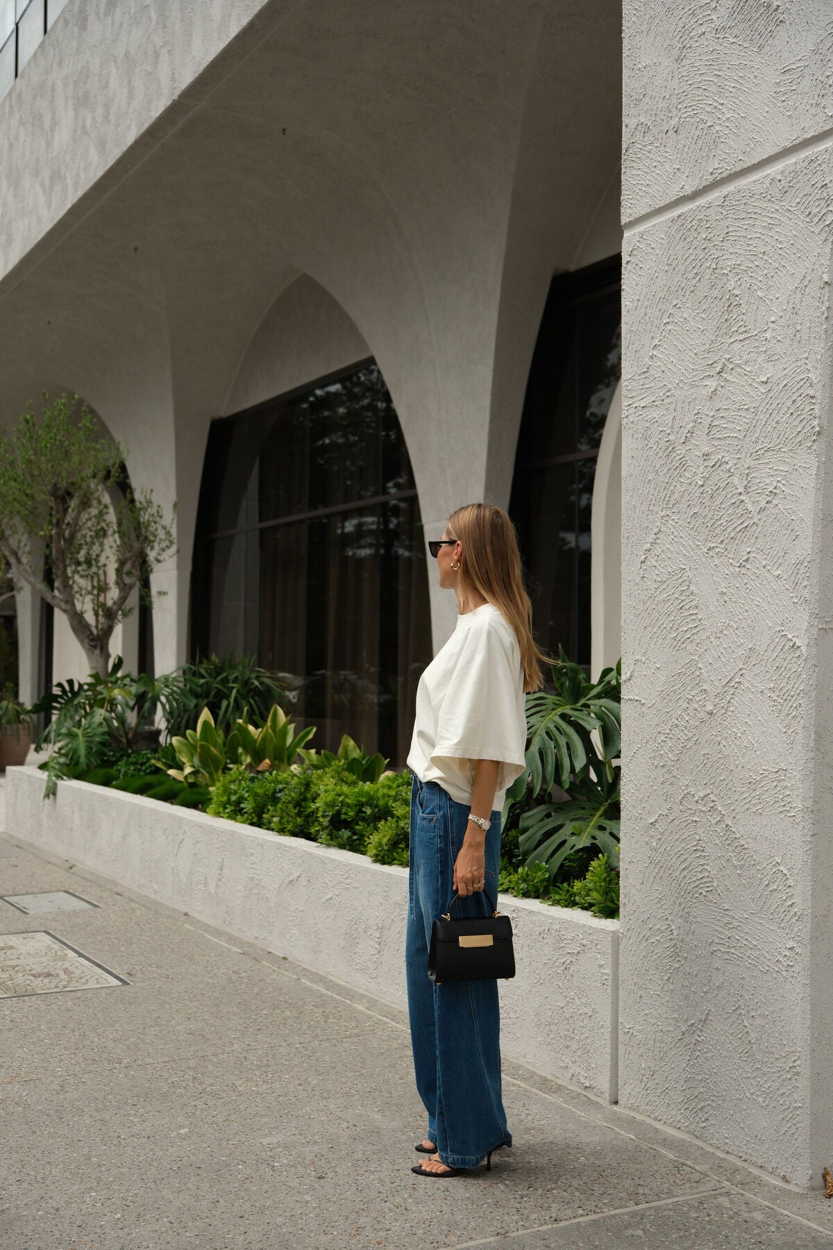 Ceres Lucy Relaxed Sleeve Tee - milk