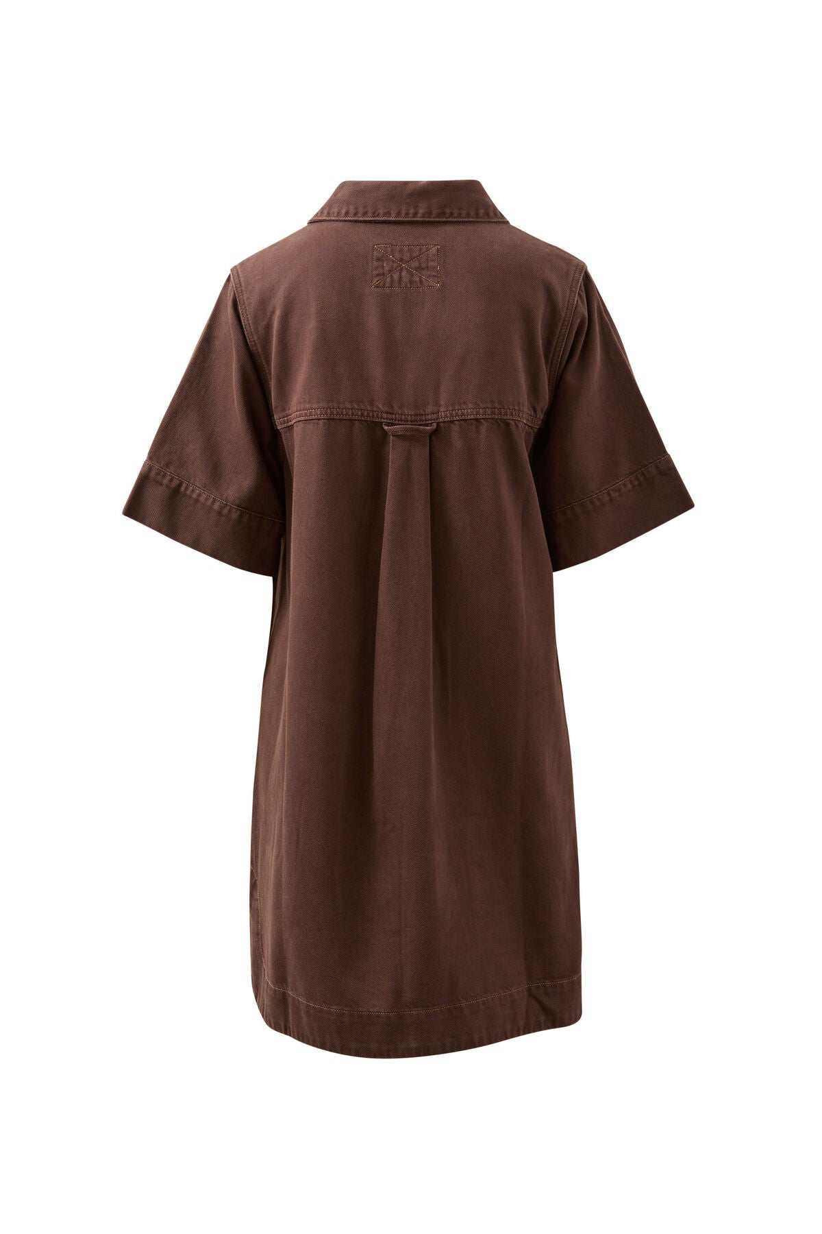 Ceres Sammy Relaxed Shirt Dress - chocolate