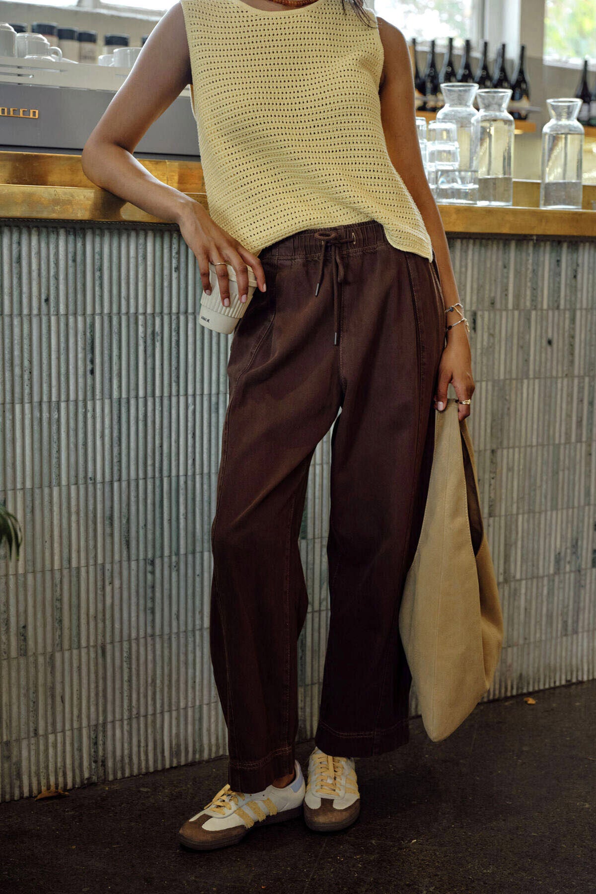 Ceres Jessie Barrel Pant - chocolate