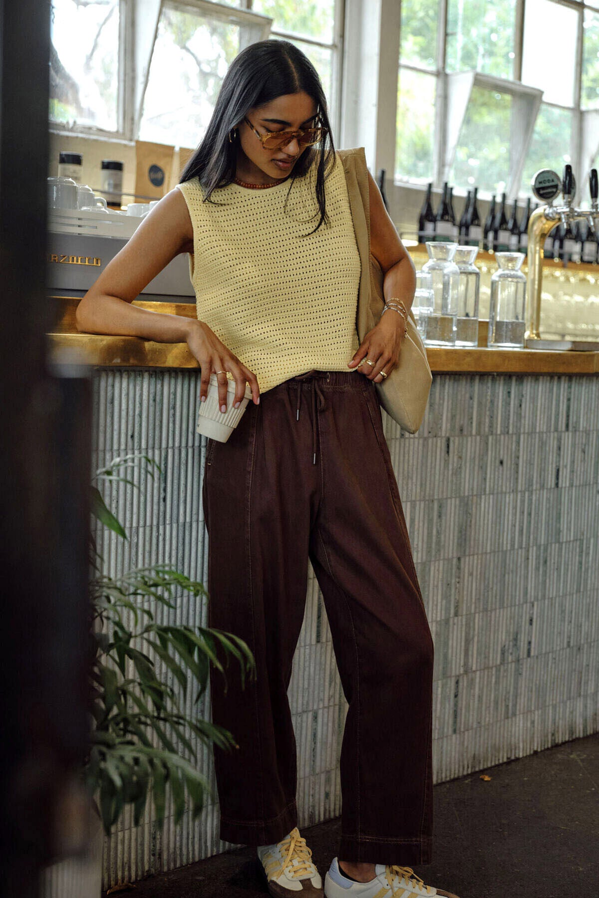 Ceres Jessie Barrel Pant - chocolate