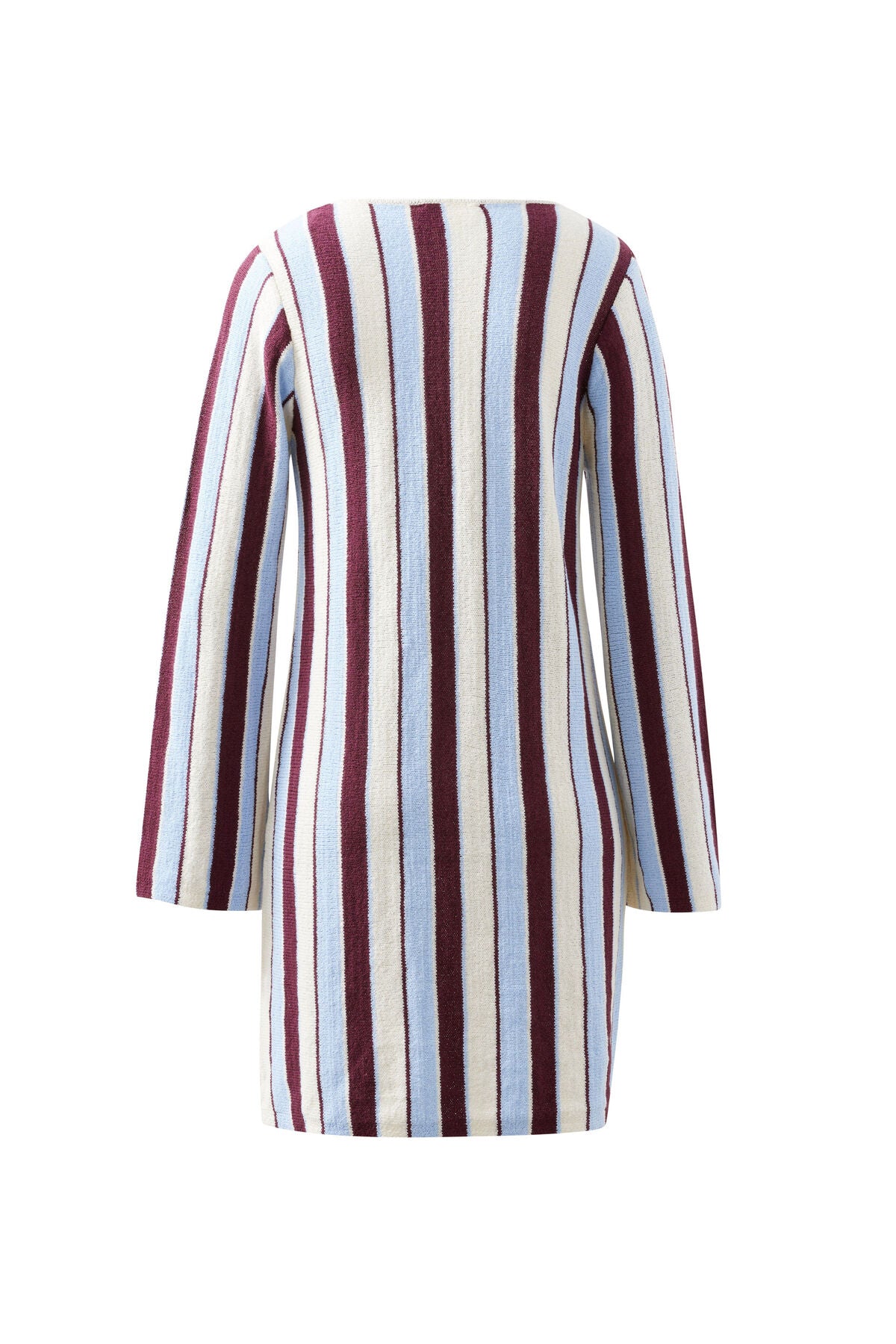 Ceres Chloe Stripe Mini dress - blue wine stripe