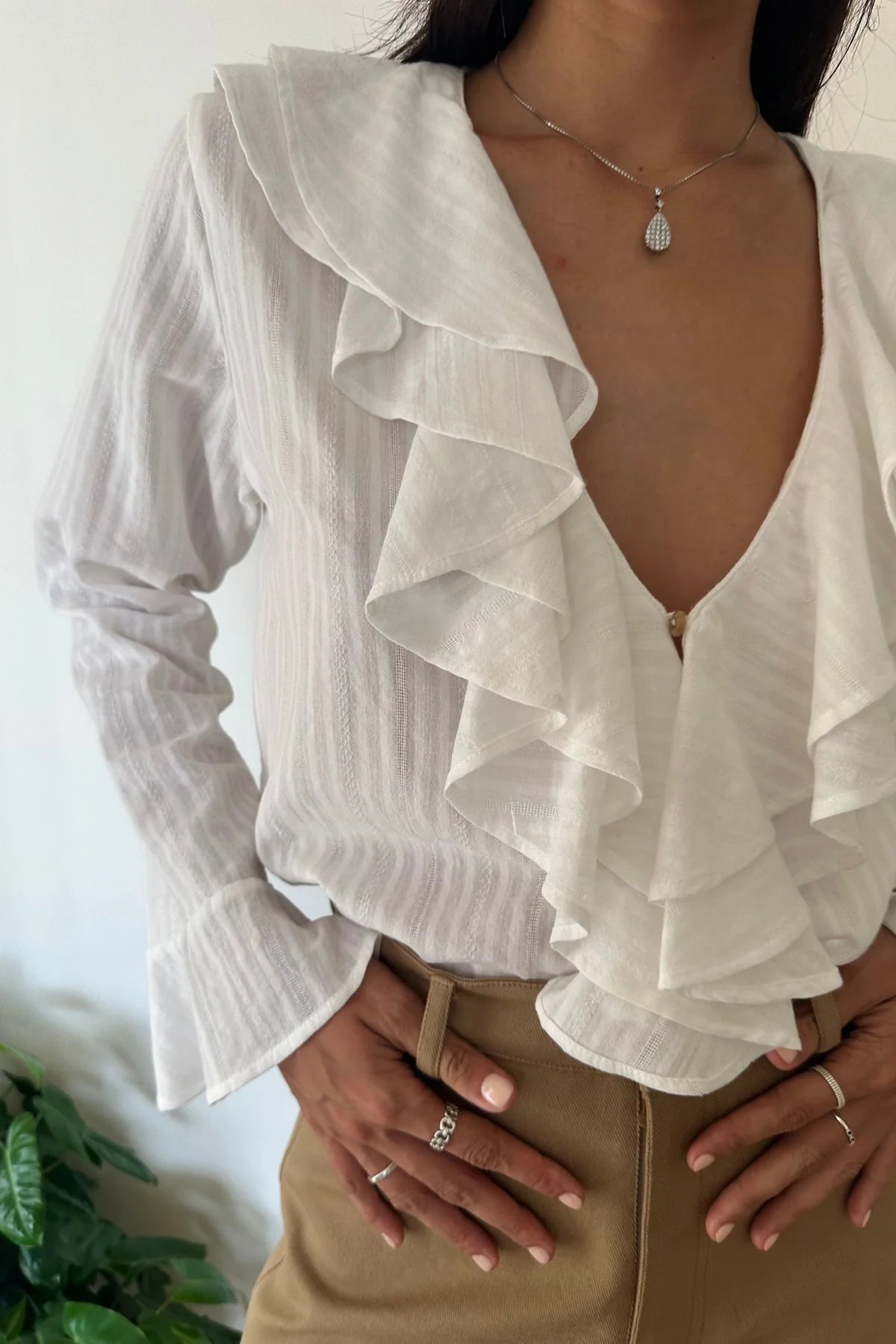 LILYA - Grecian Top - ivory