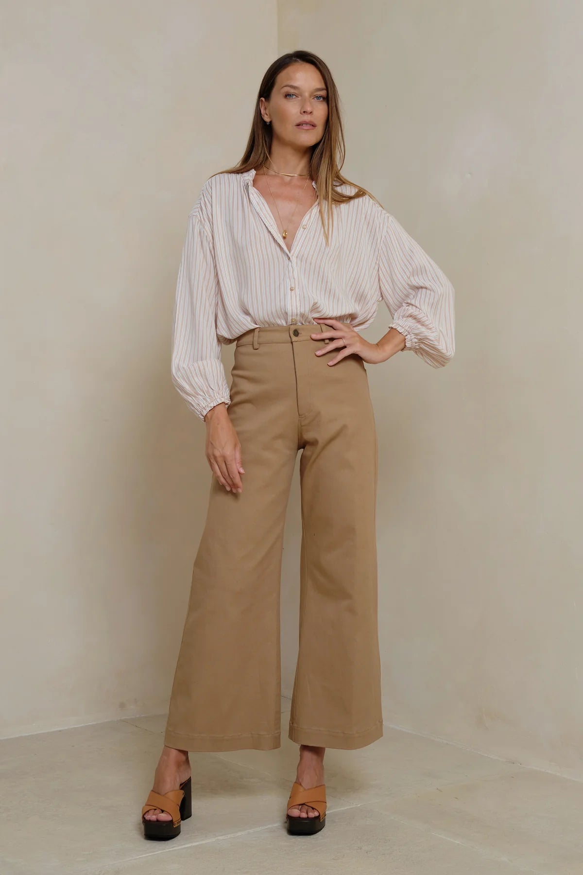 LILYA Lou Lou Pants - pecan brown