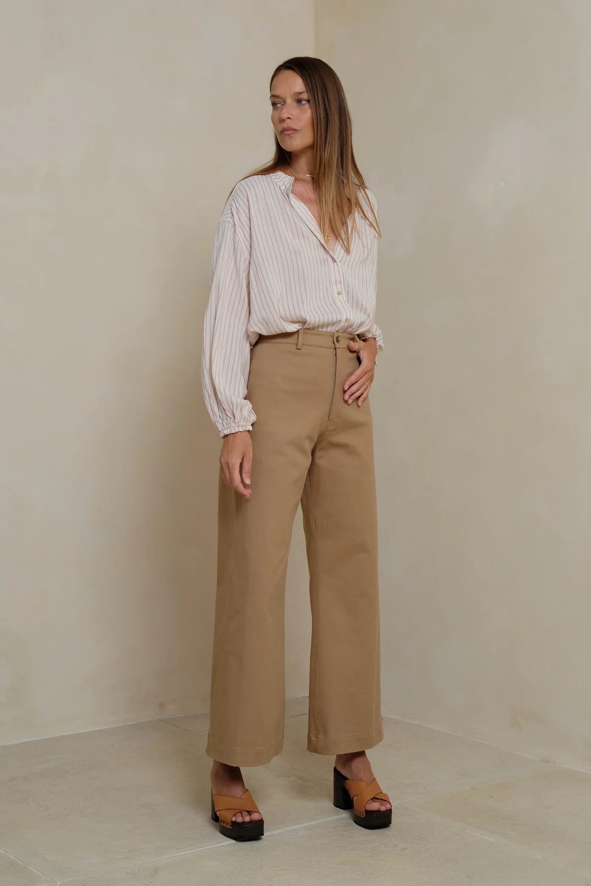 LILYA Lou Lou Pants - pecan brown
