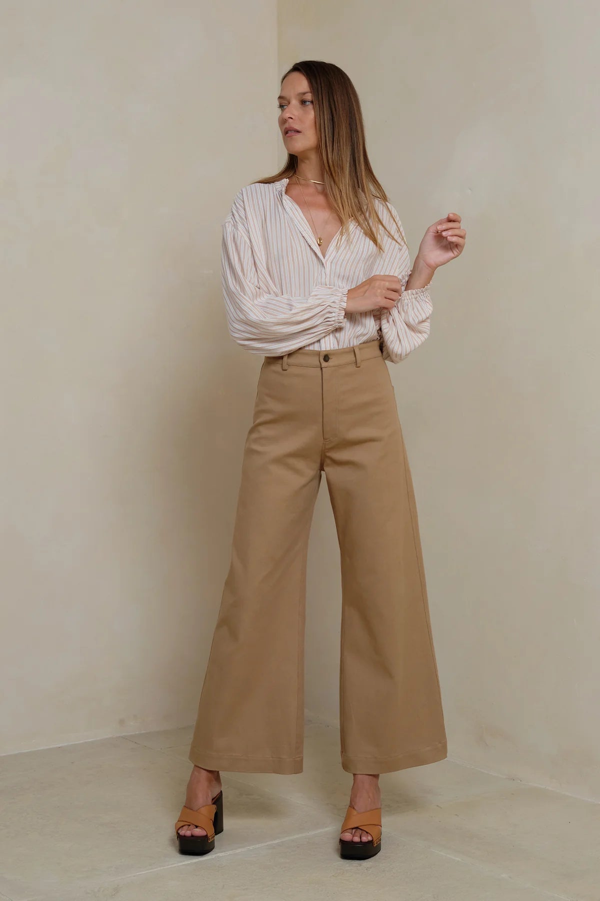 LILYA Lou Lou Pants - pecan brown