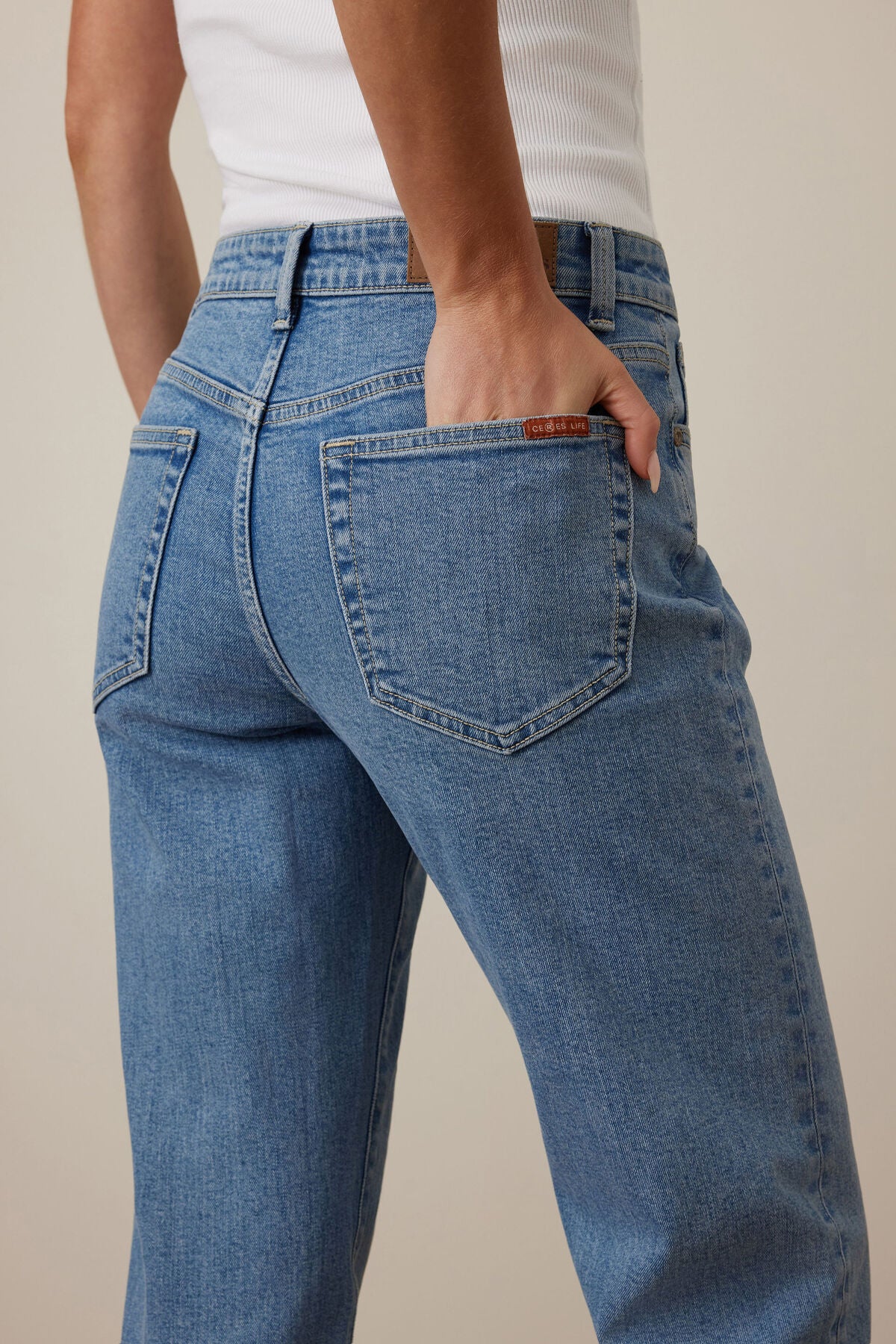 Ceres Sydney Straight Leg Jean - vintage blue