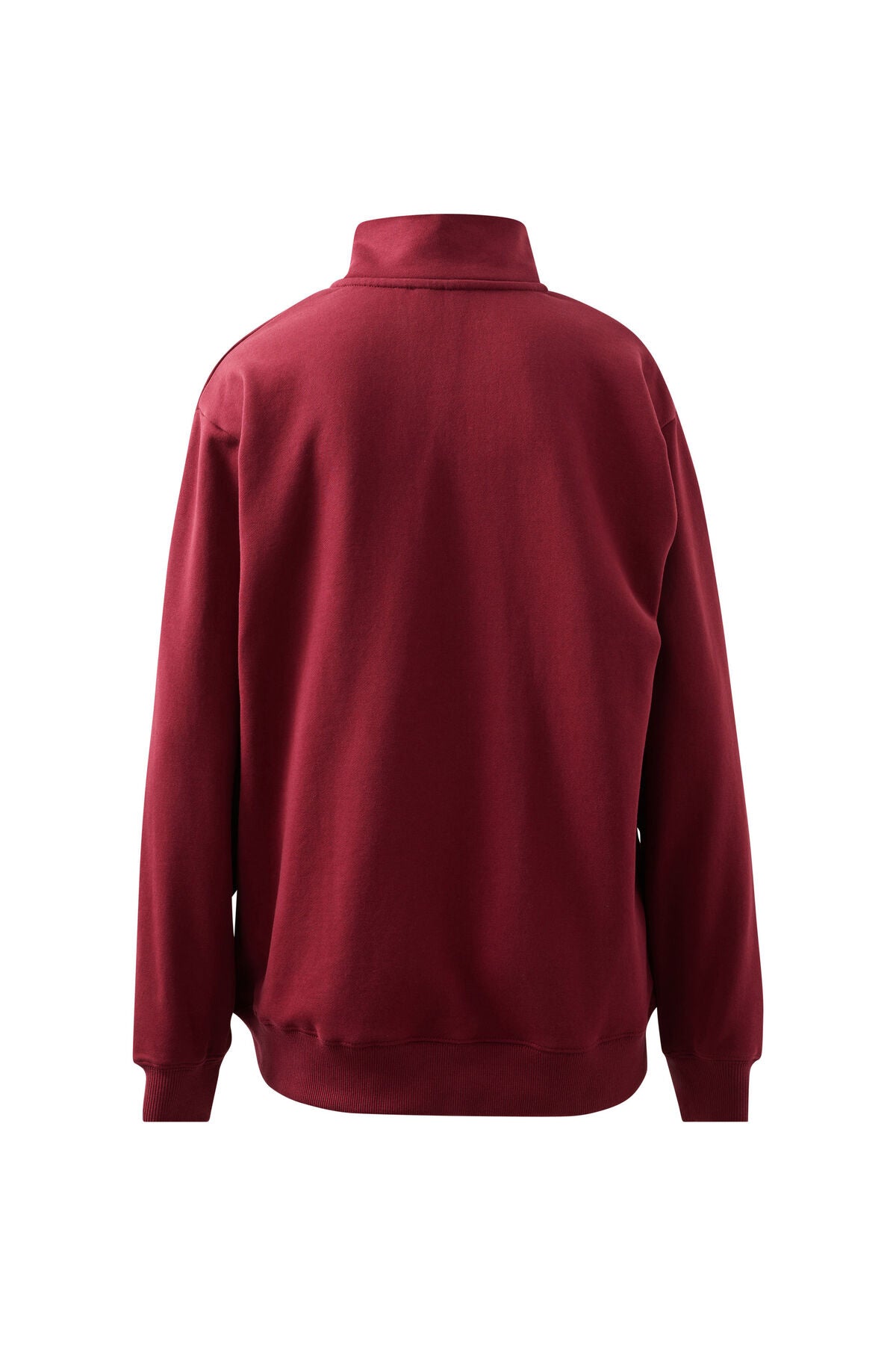 Ceres Lonny Oversized Zip Sweat - burgundy