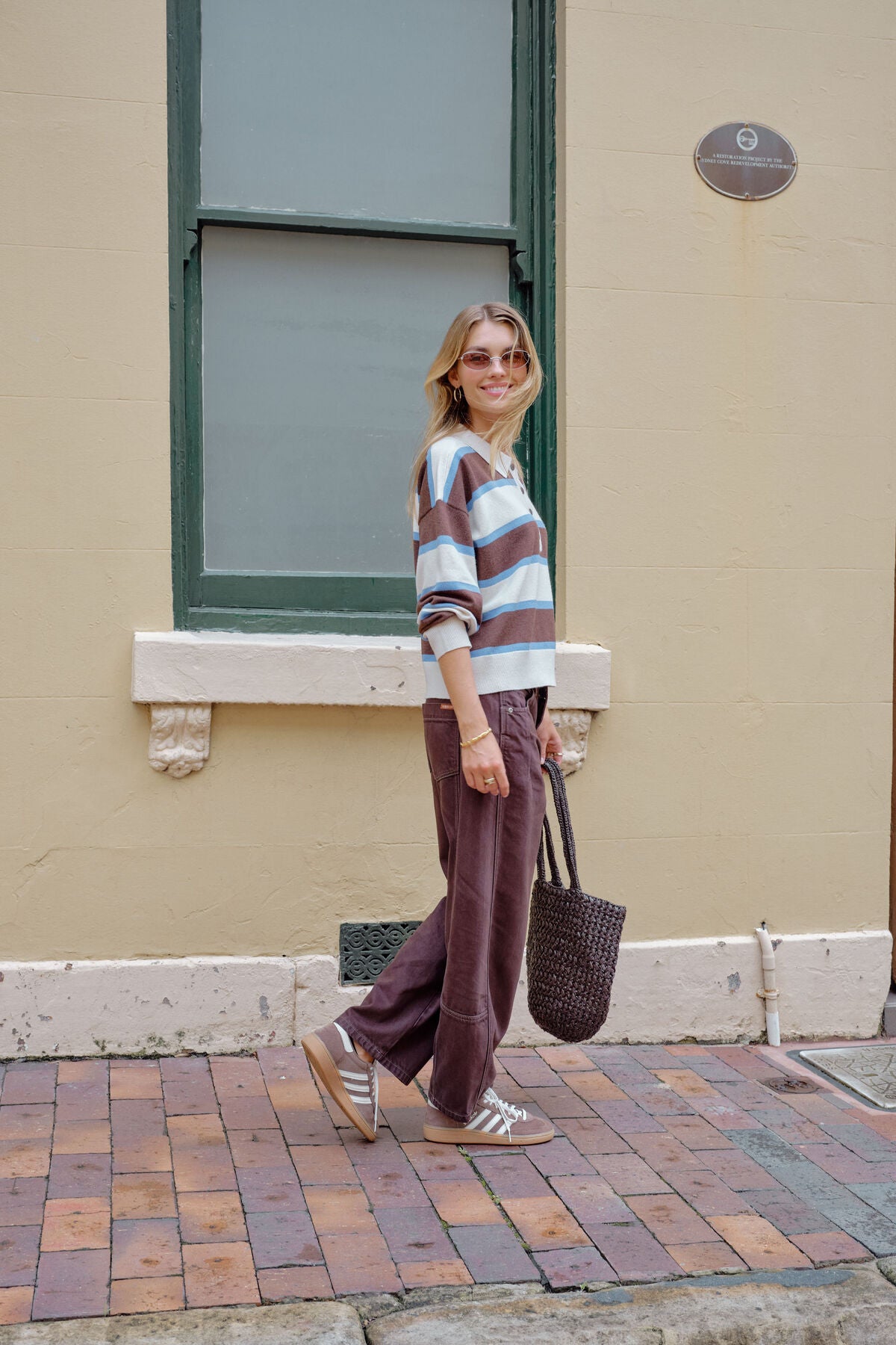 Ceres Jessa Rugby Knit - chocolate stripe