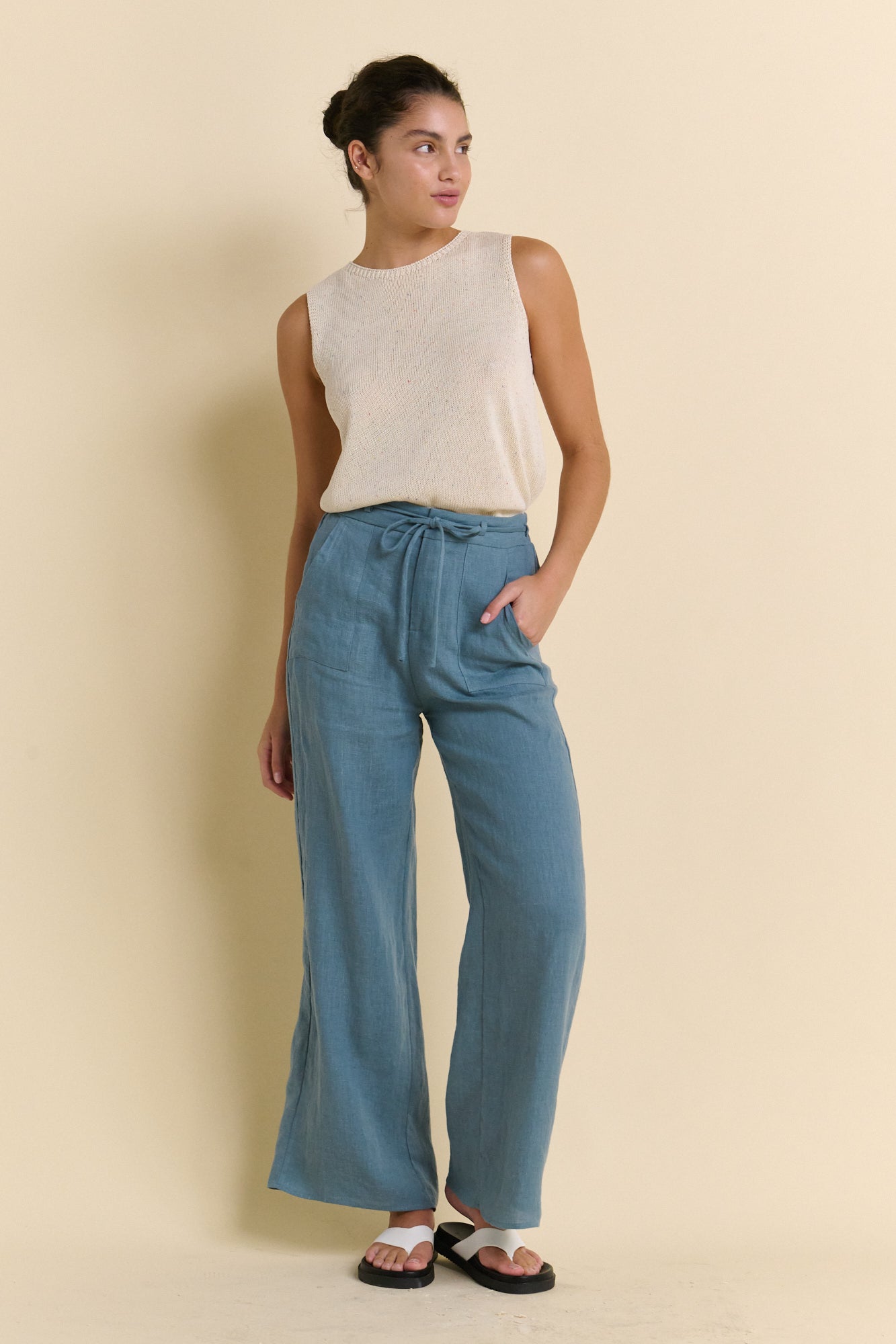 Little Lies Remy Pants - teal