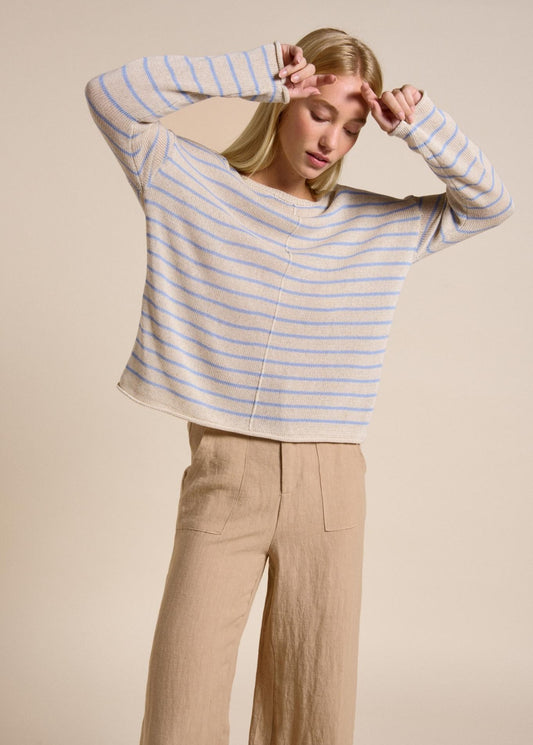 Little Lies Indi Knit - natural/blue