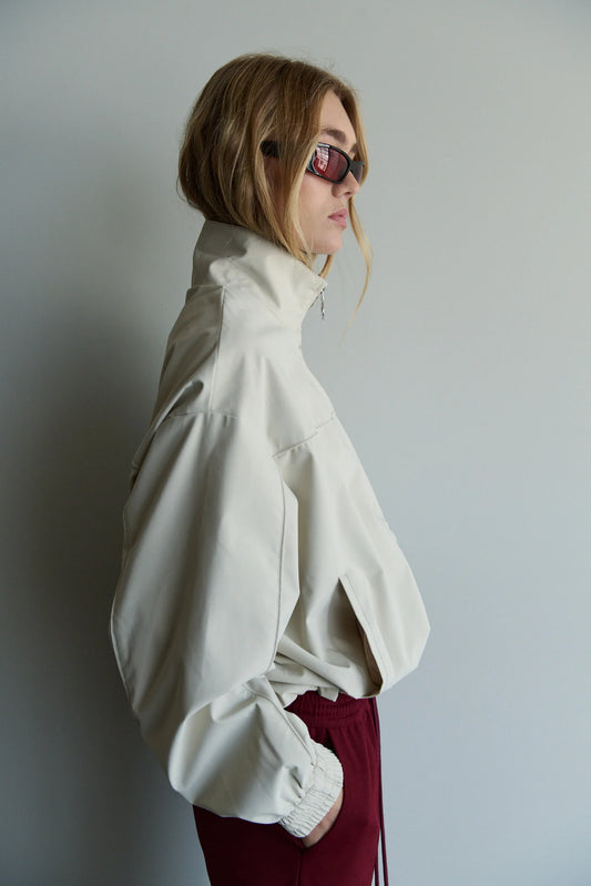 MAÉL Brand Paris Funnel Neck Jacket - beige