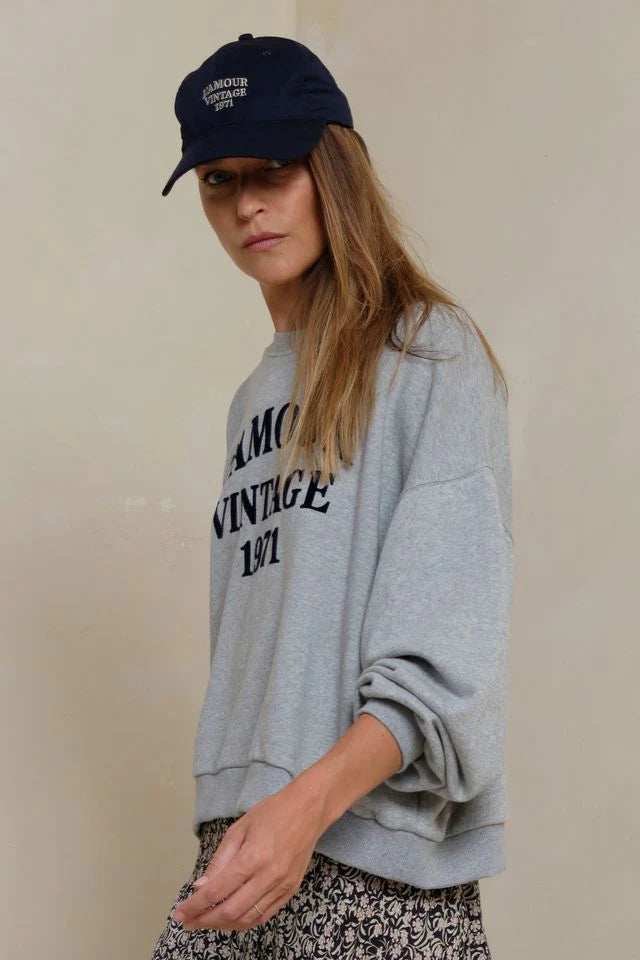 LILYA L’Amour Vintage Sweater - grey marle