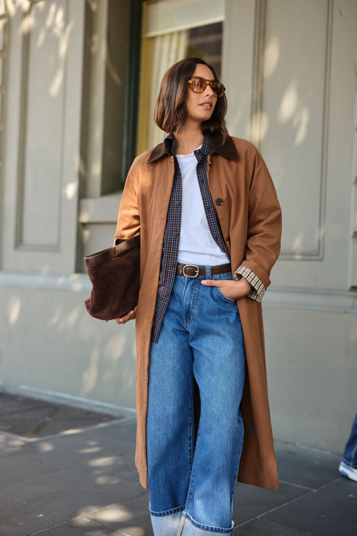 Ceres Ash Coat - toffee choc collar