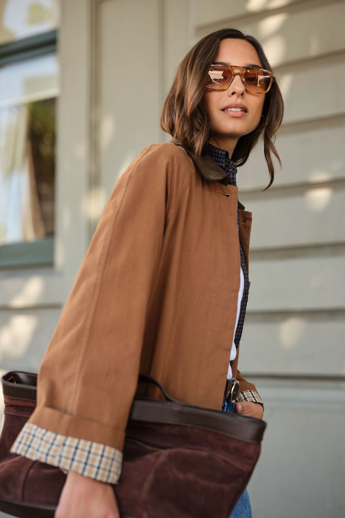 Ceres Ash Coat - toffee choc collar