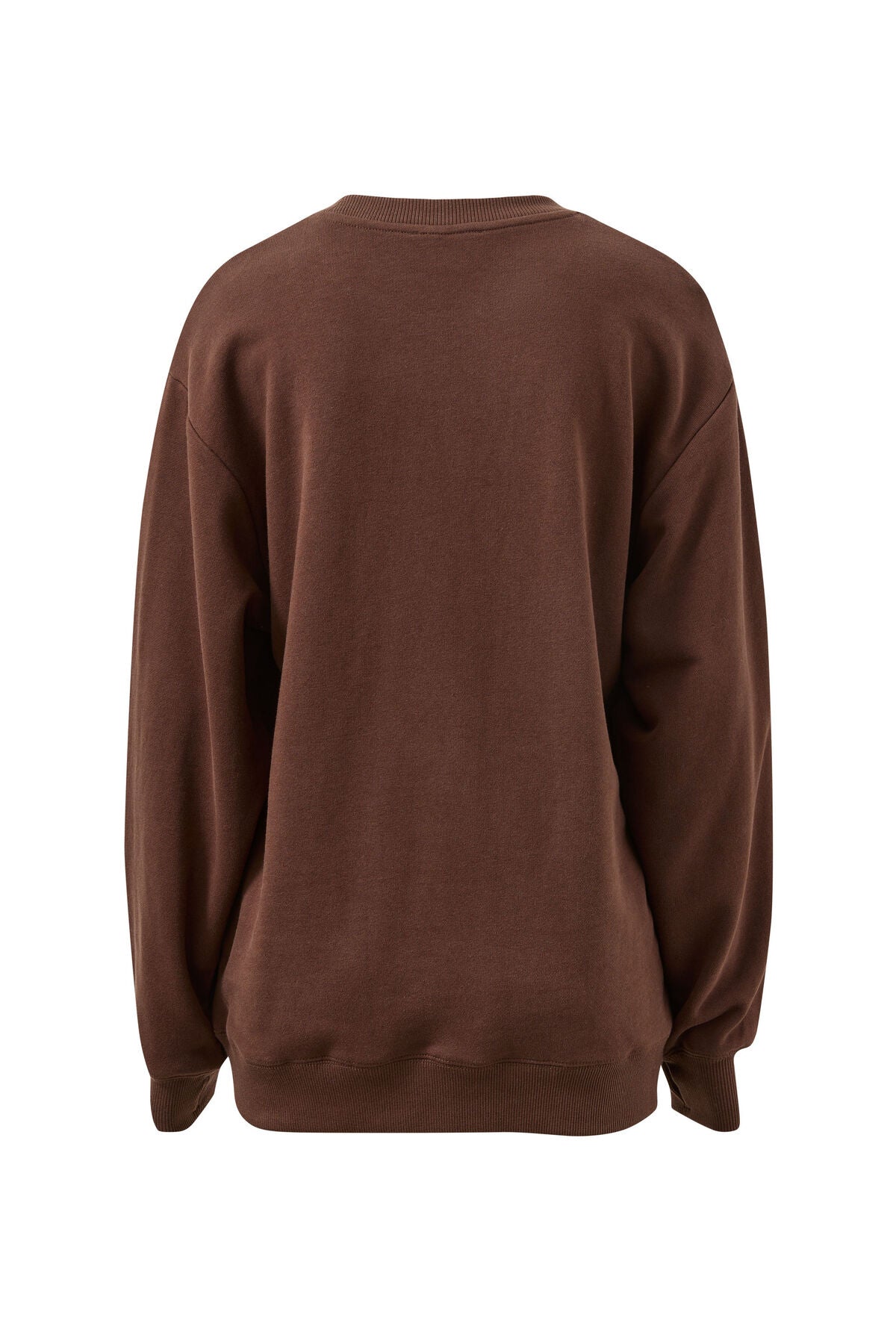 Ceres Isla Oversized Slouchy Crew - brunette brown buff sky blue heritage logo
