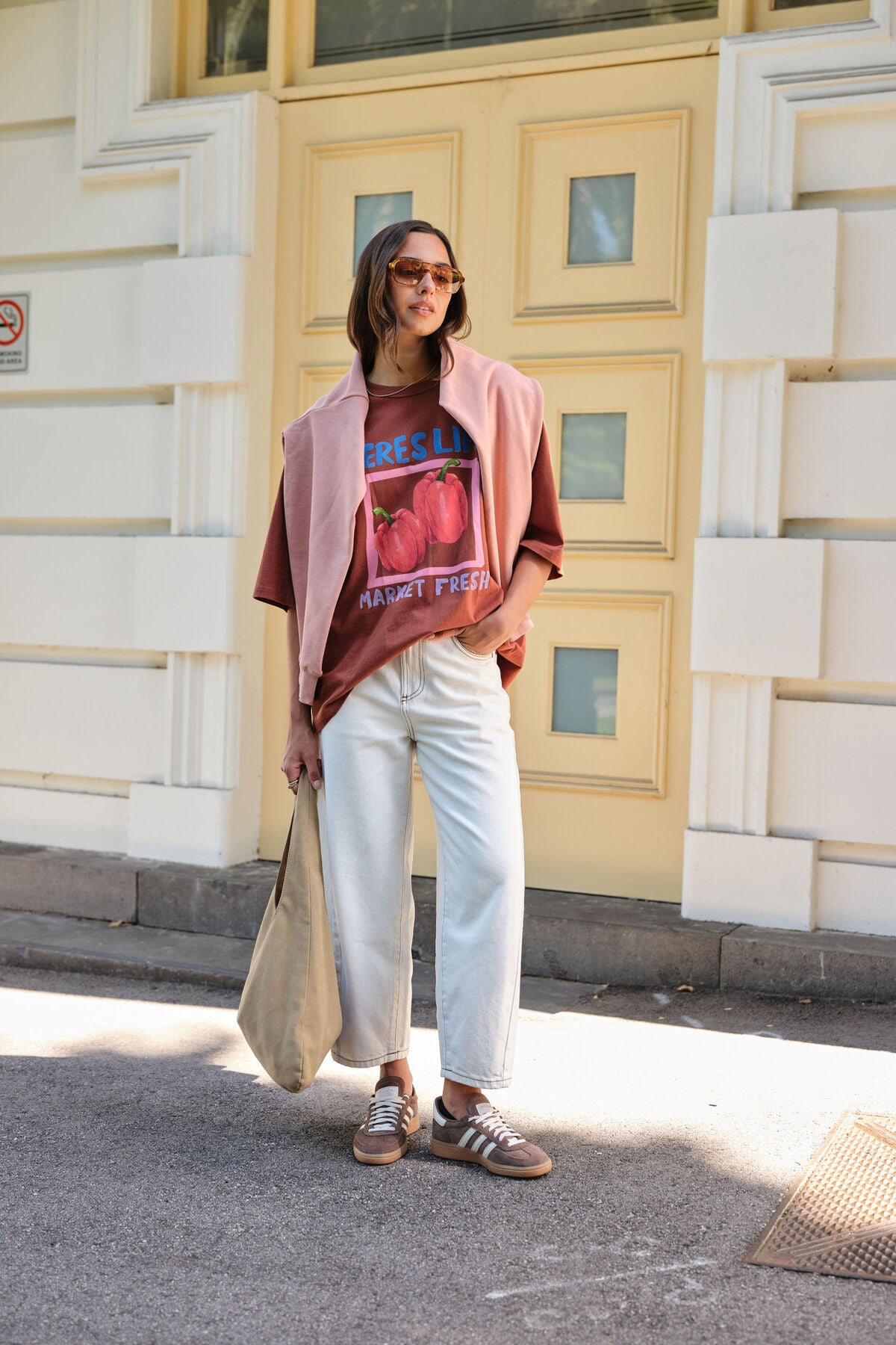 Ceres Liv Oversized Tee - ginger/farmers market