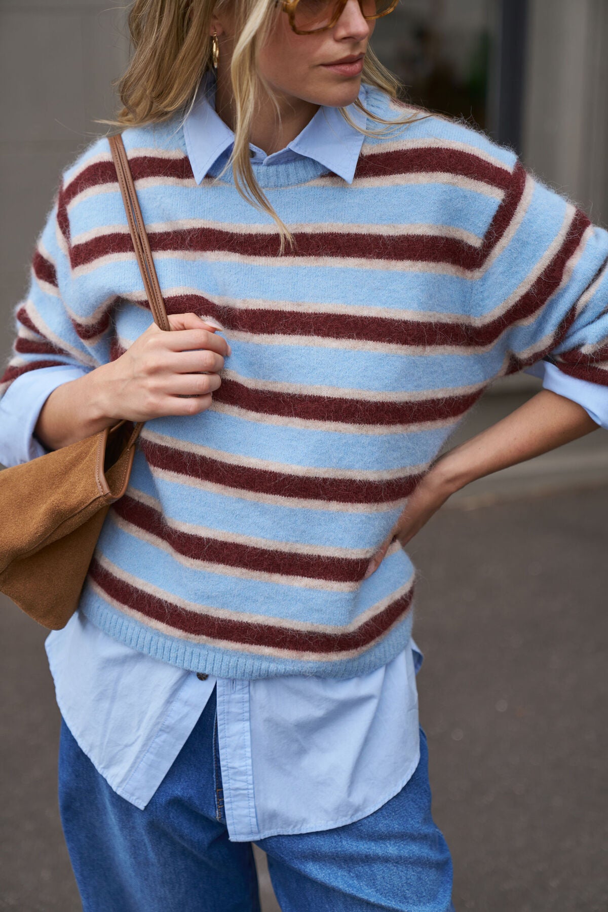 Ceres Bonnie Lofty Knit - blue stripe