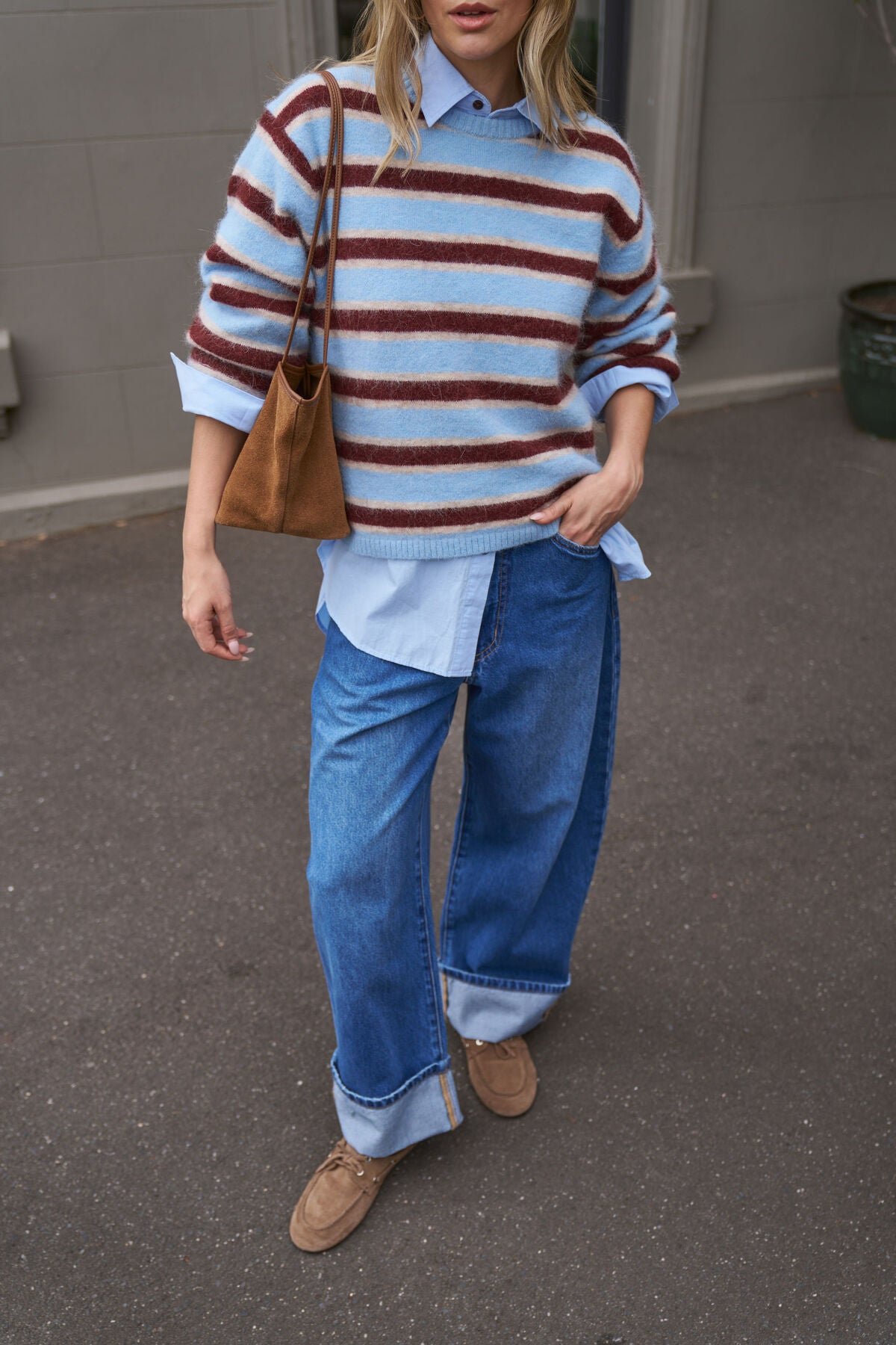 Ceres Bonnie Lofty Knit - blue stripe