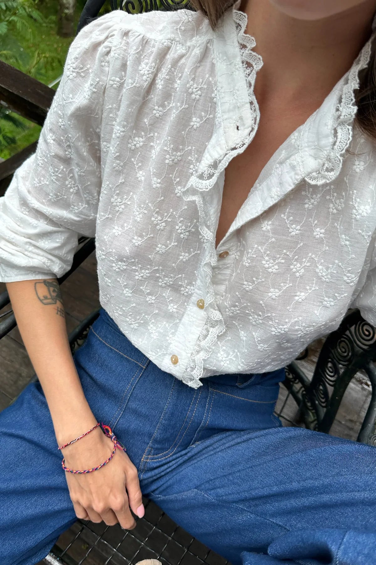 LILYA Amina Blouse - white