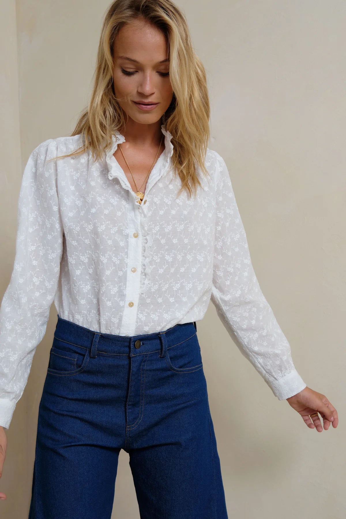 LILYA Amina Blouse - white