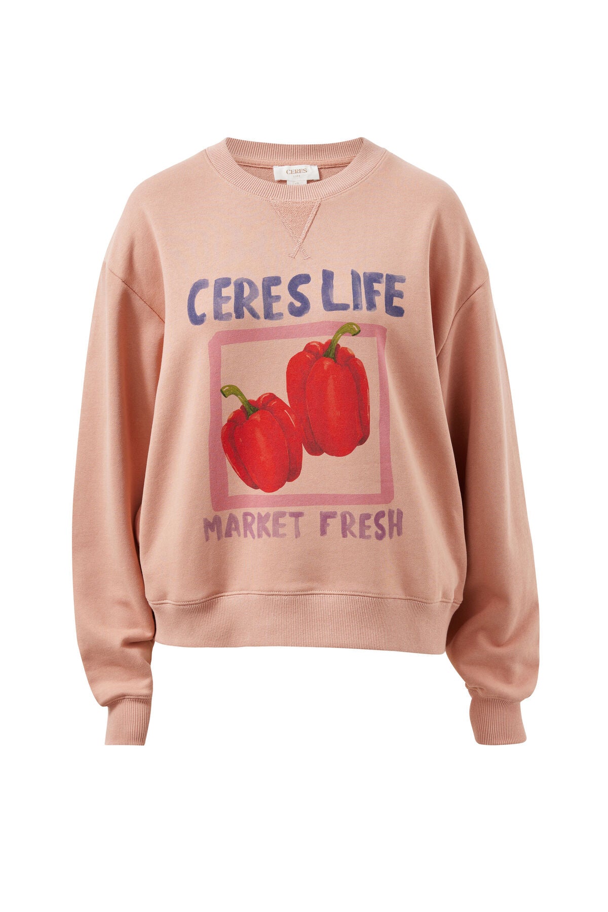 Ceres Romy Crew - pink clay farmers market capsicum