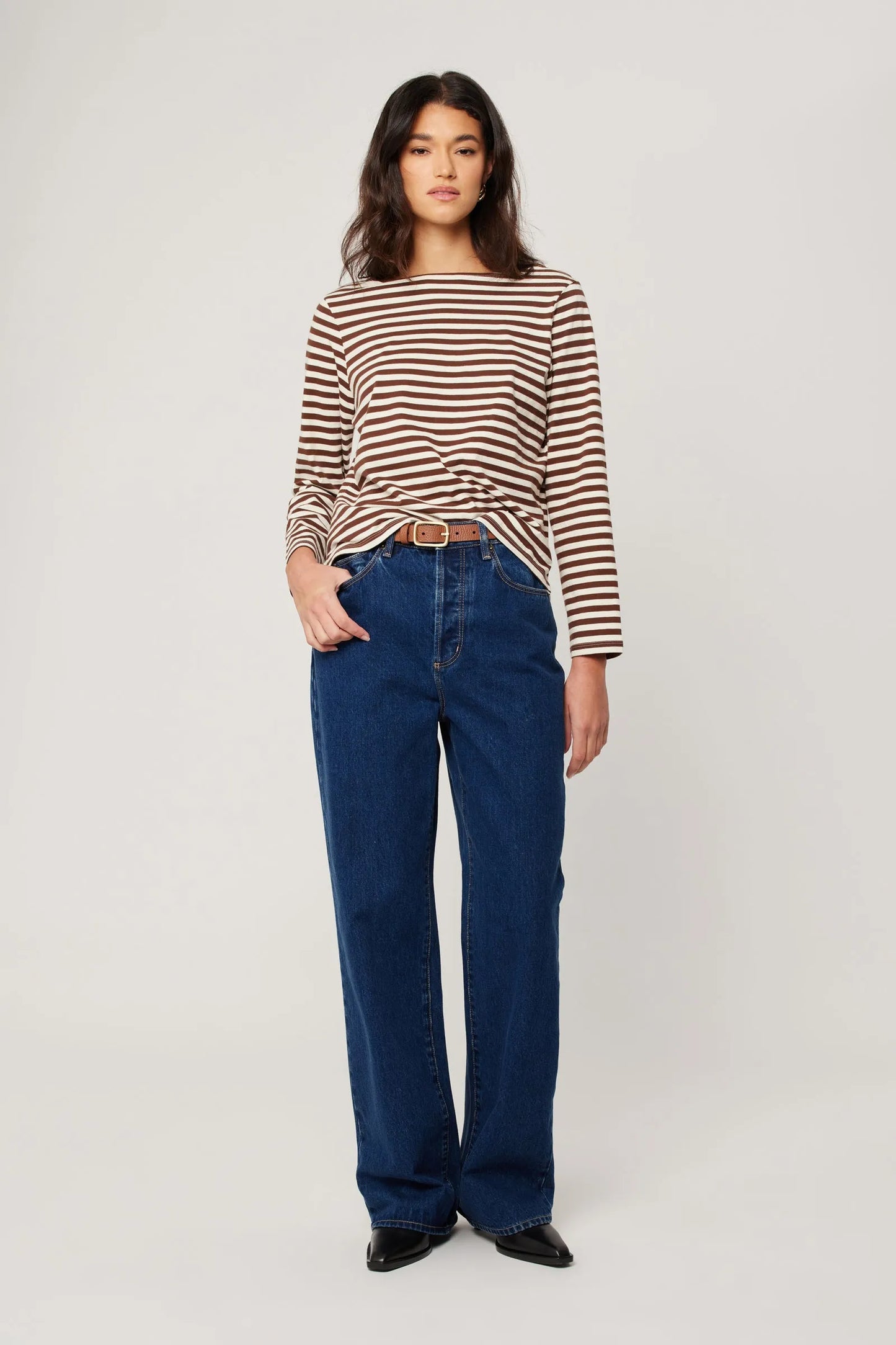 ROLLA’S Classic Sailor Tee - nutmeg