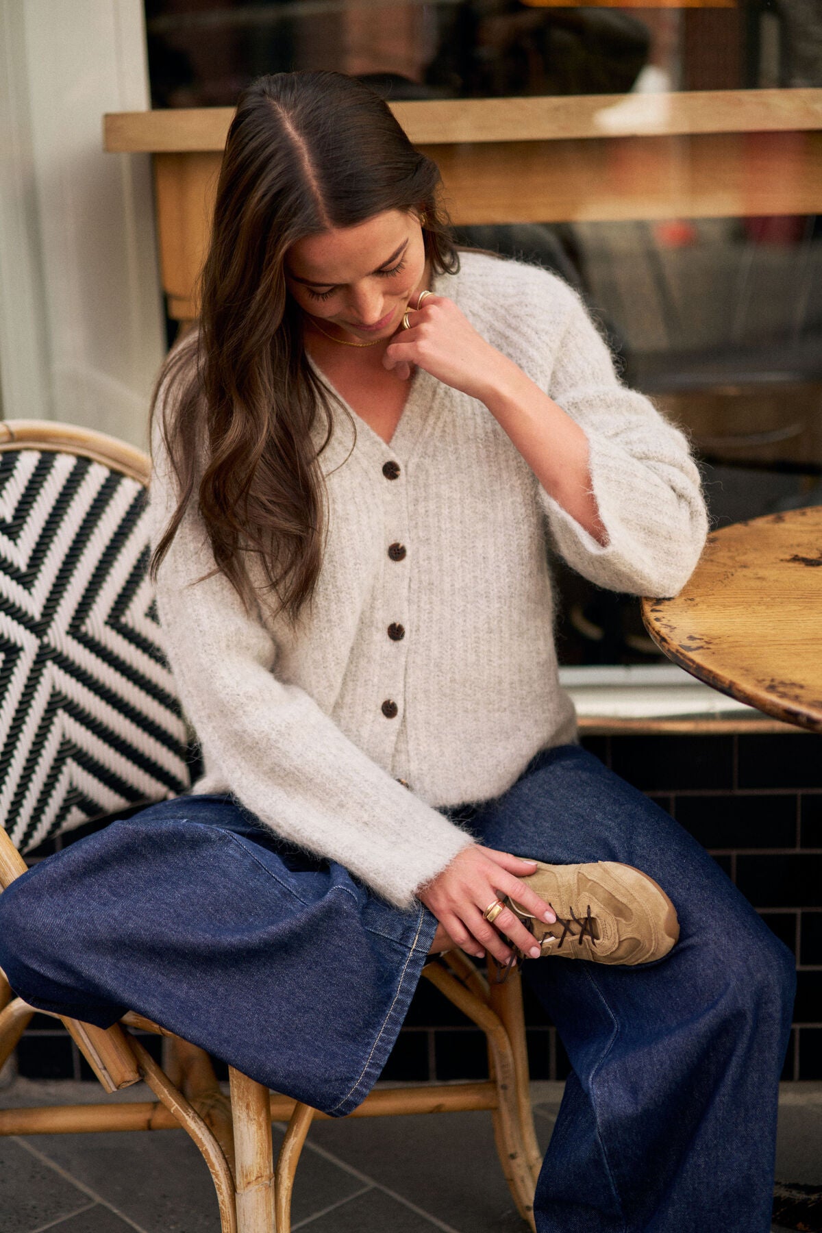 Ceres Birdie Lofty Cardi - silver Marle