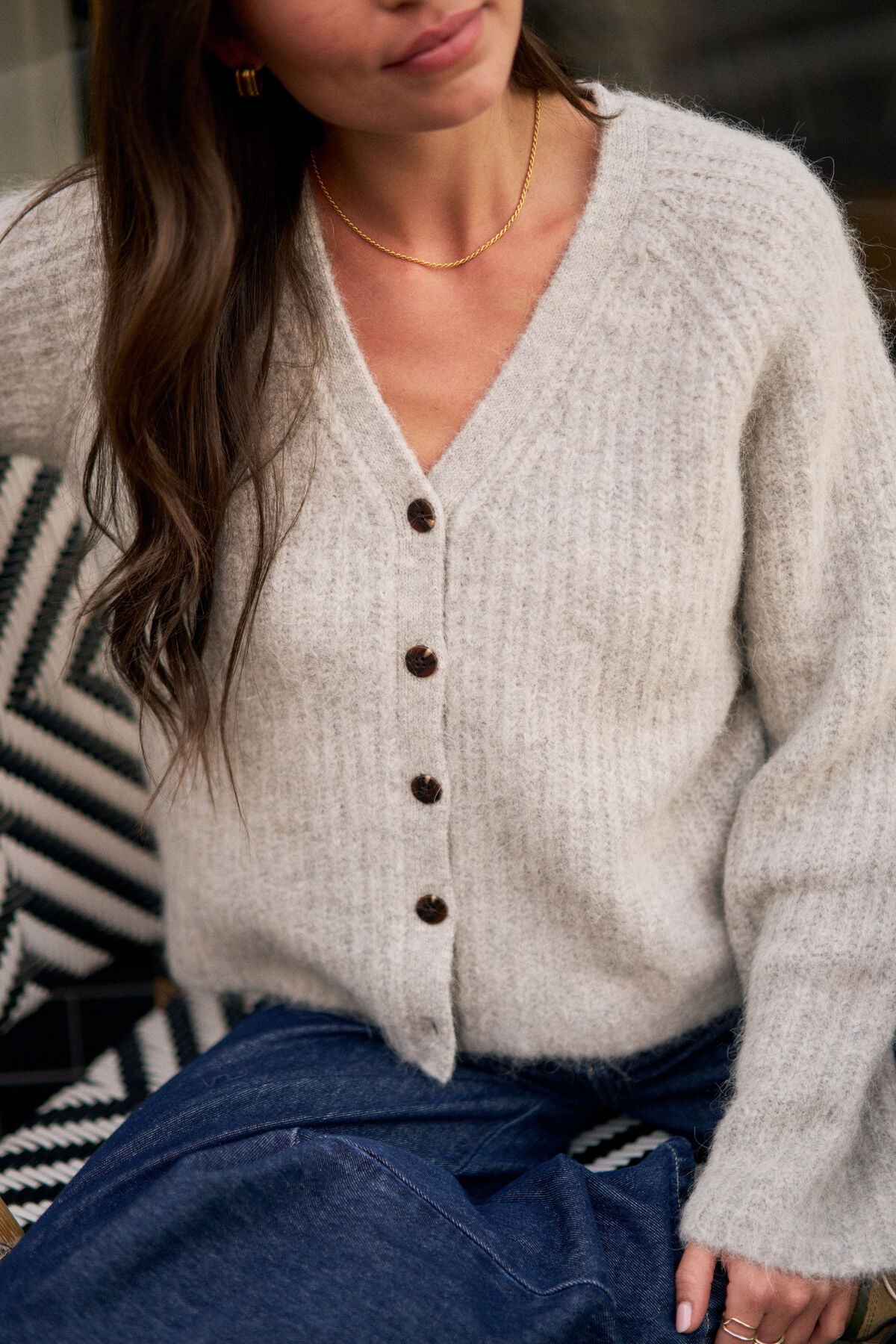 Ceres Birdie Lofty Cardi - silver Marle