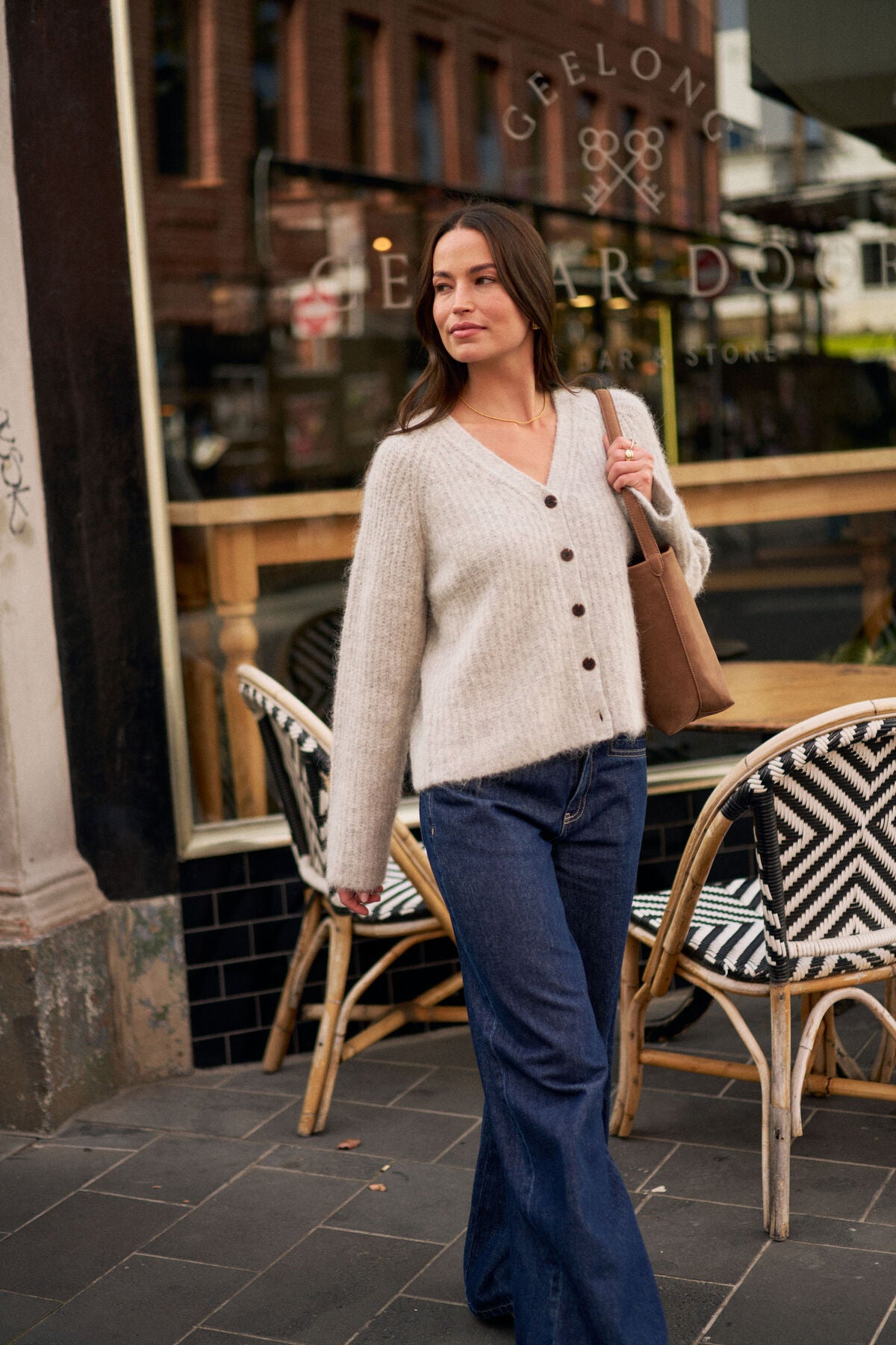 Ceres Birdie Lofty Cardi - silver Marle