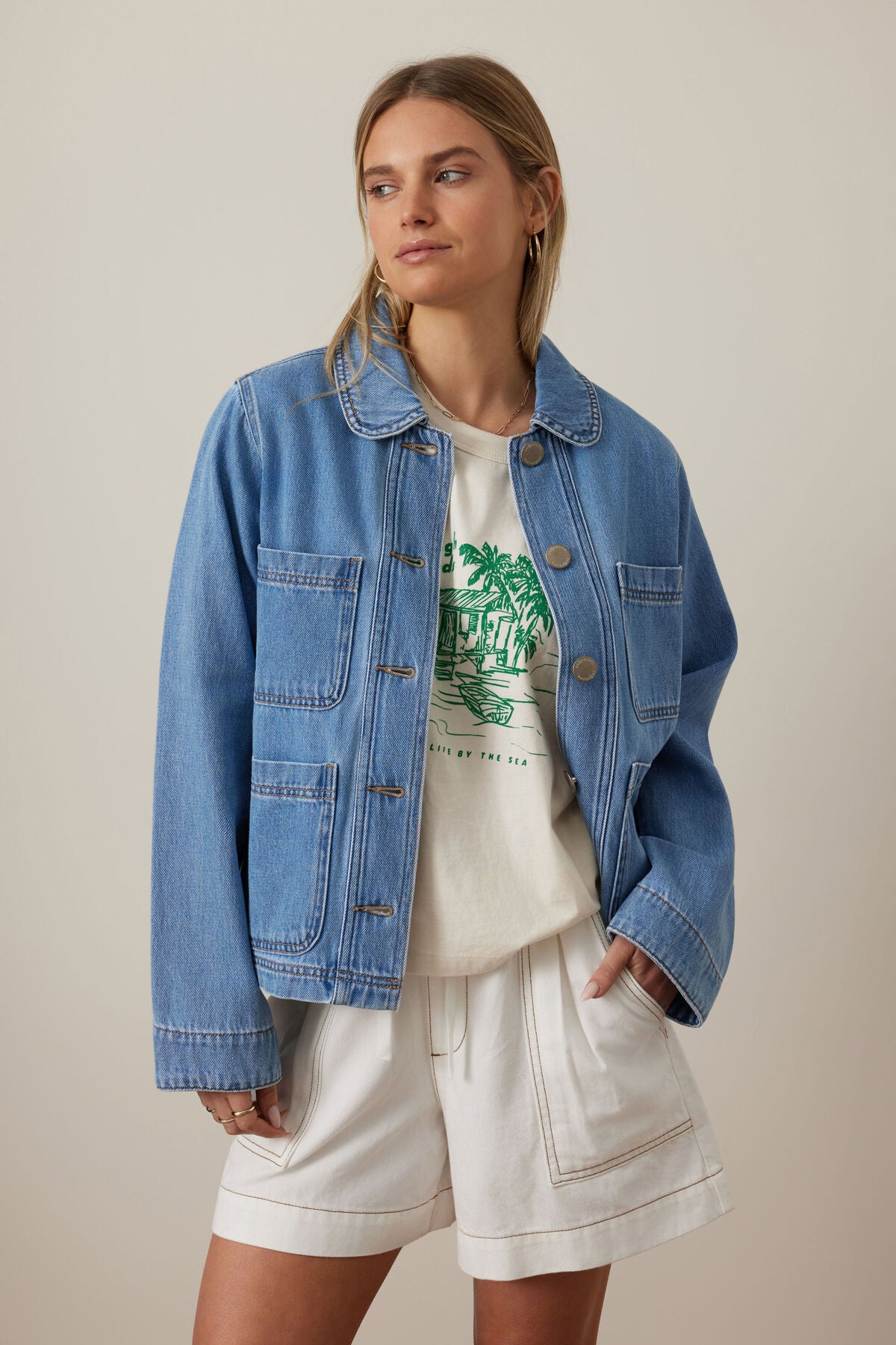 Ceres Hannah Denim Jacket - vintage blue