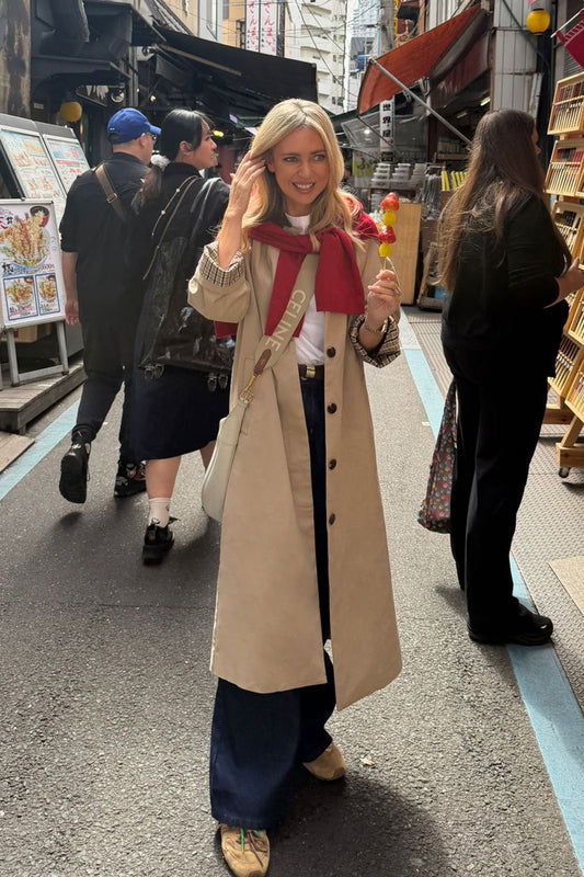 Ceres Ash Coat - sand/choc collar