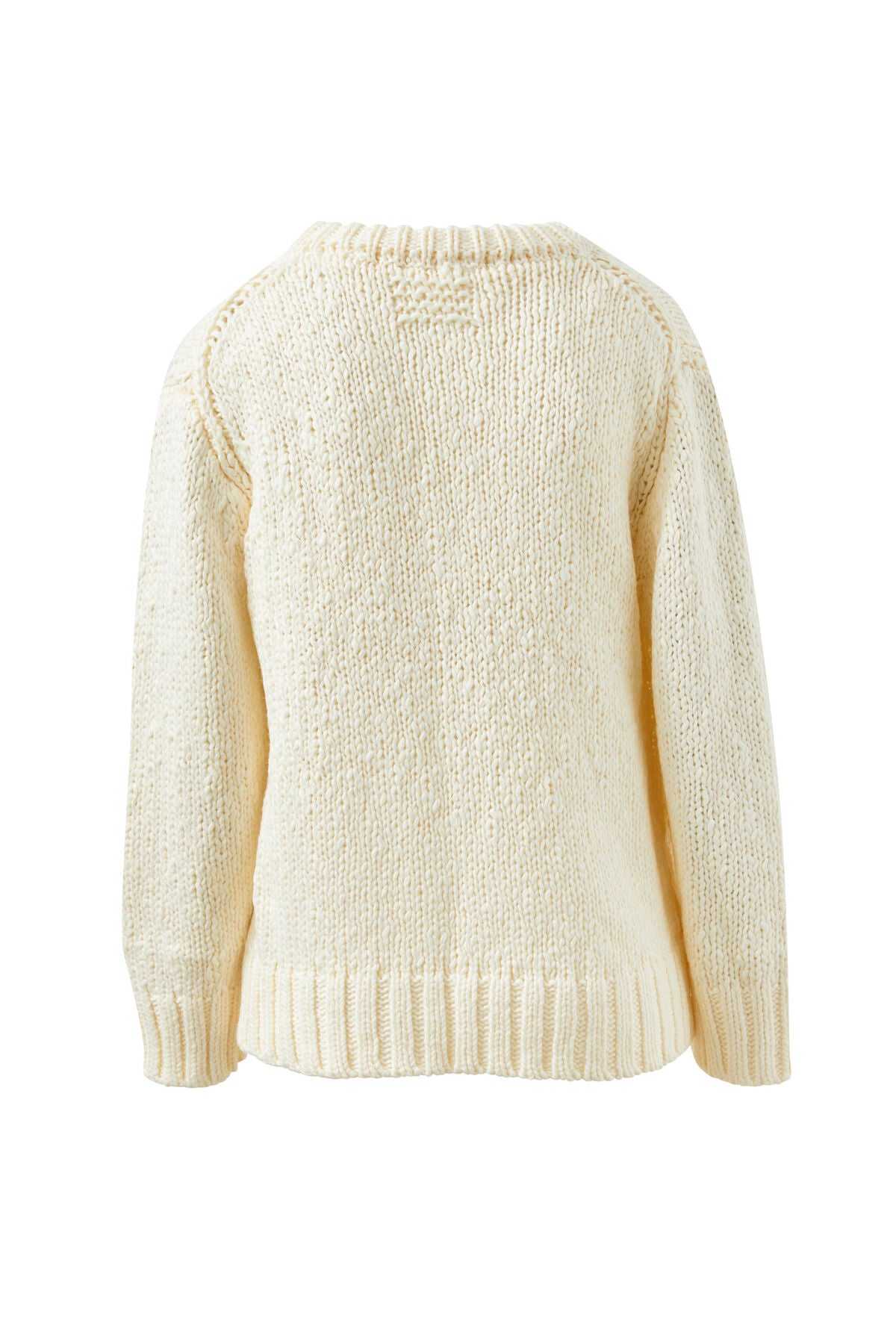 Ceres Sage Chunky Knit Crew - marshmallow