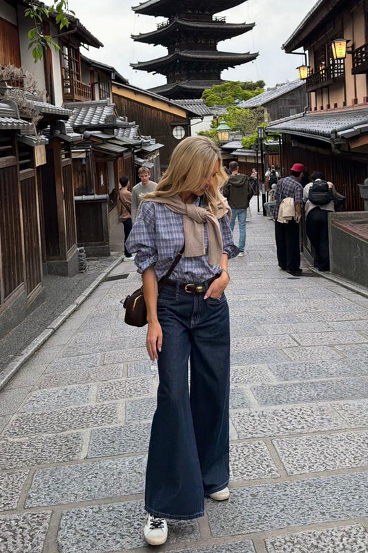 Ceres Reece Wide Leg Jean - midnight