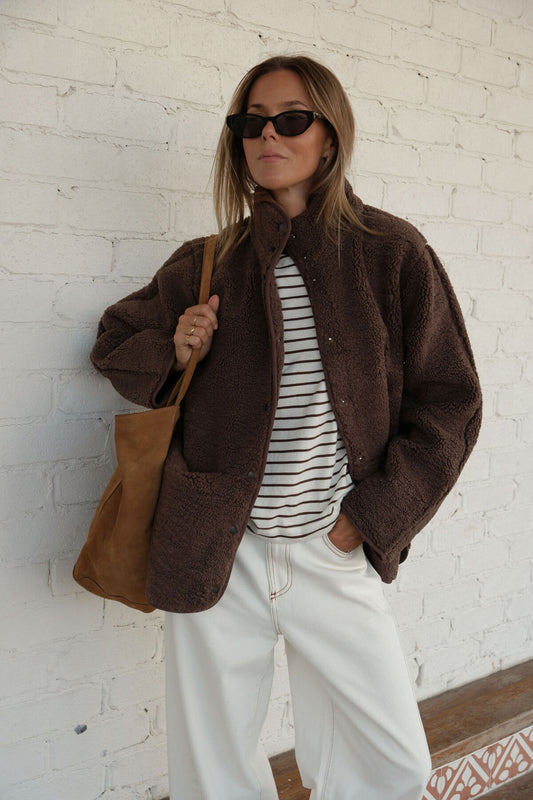 Ceres Teddy Jacket - chocolate
