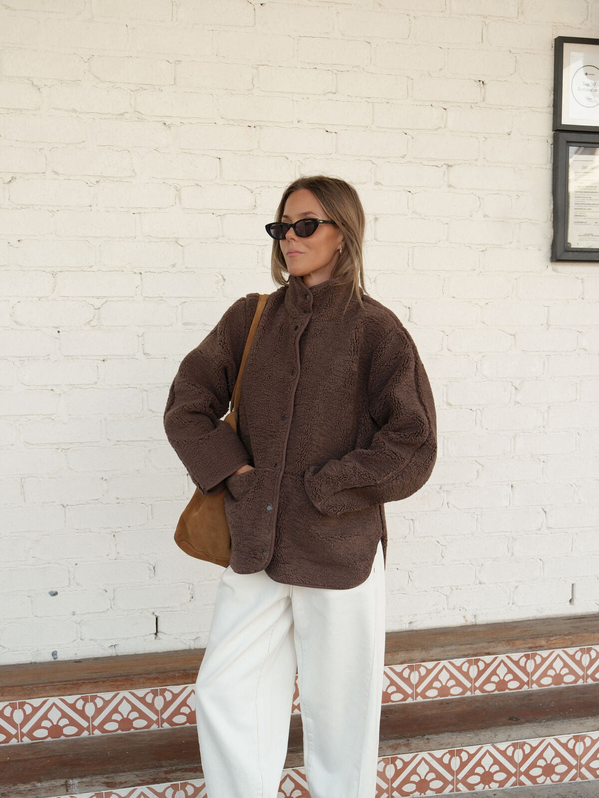 Ceres Teddy Jacket - chocolate
