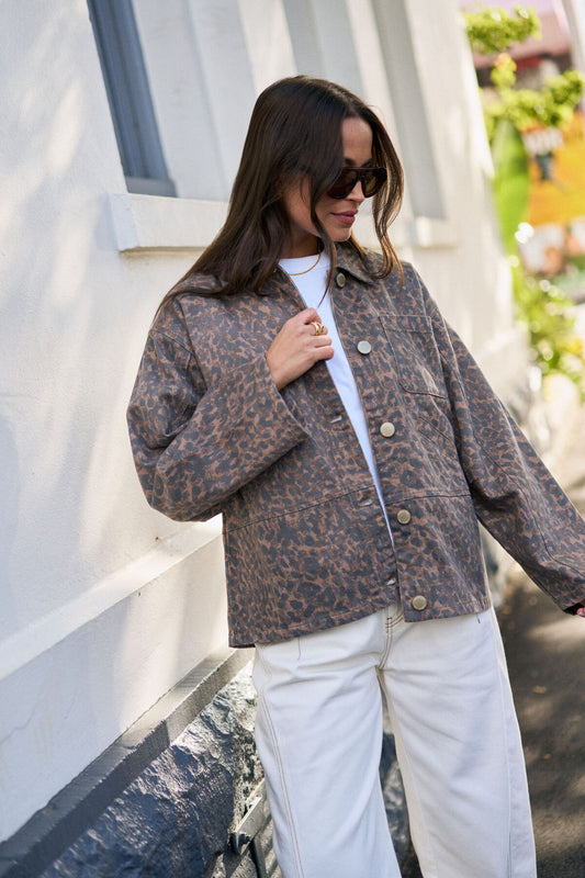 Ceres Ziggy Shacket - leopard