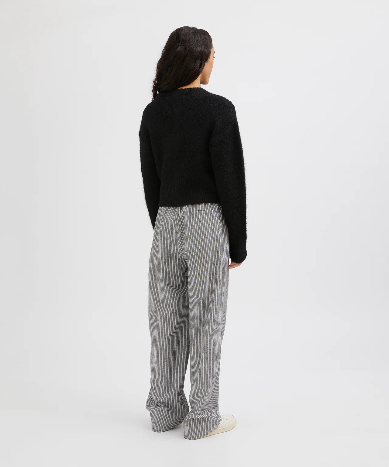 Holiday Shop Fluffy Knit Cardigan- black