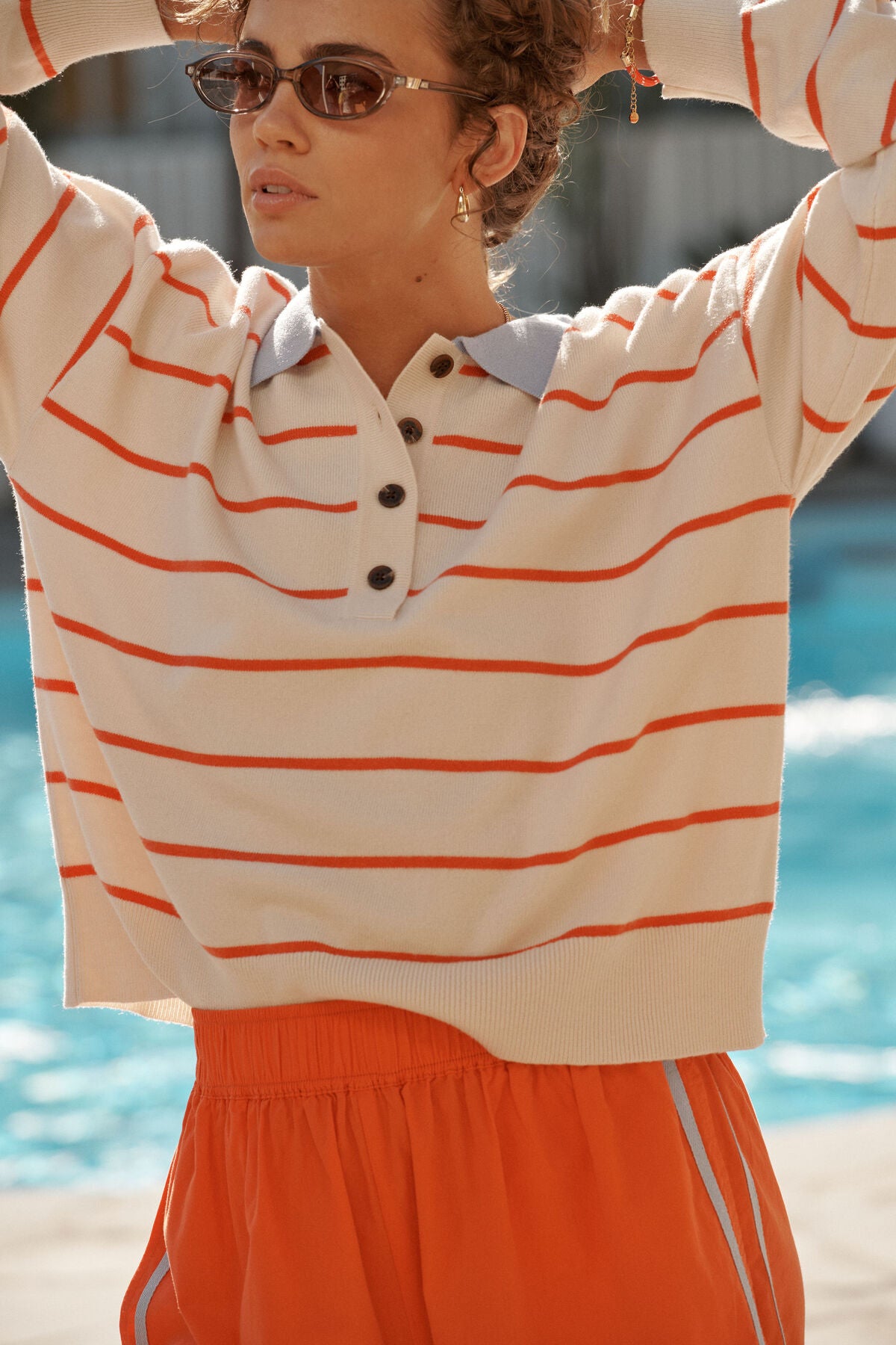 Ceres Jessa Rugby Knit - ecru stripe