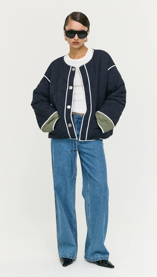 Staple the Label Hollis Puffer Jacket - black/olive