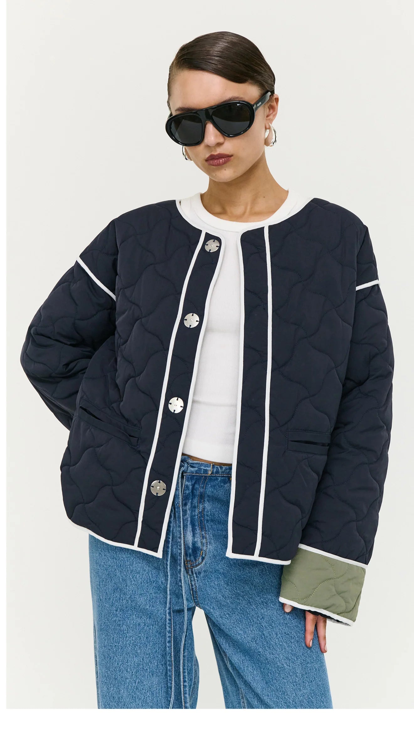 Staple the Label Hollis Puffer Jacket - black/olive