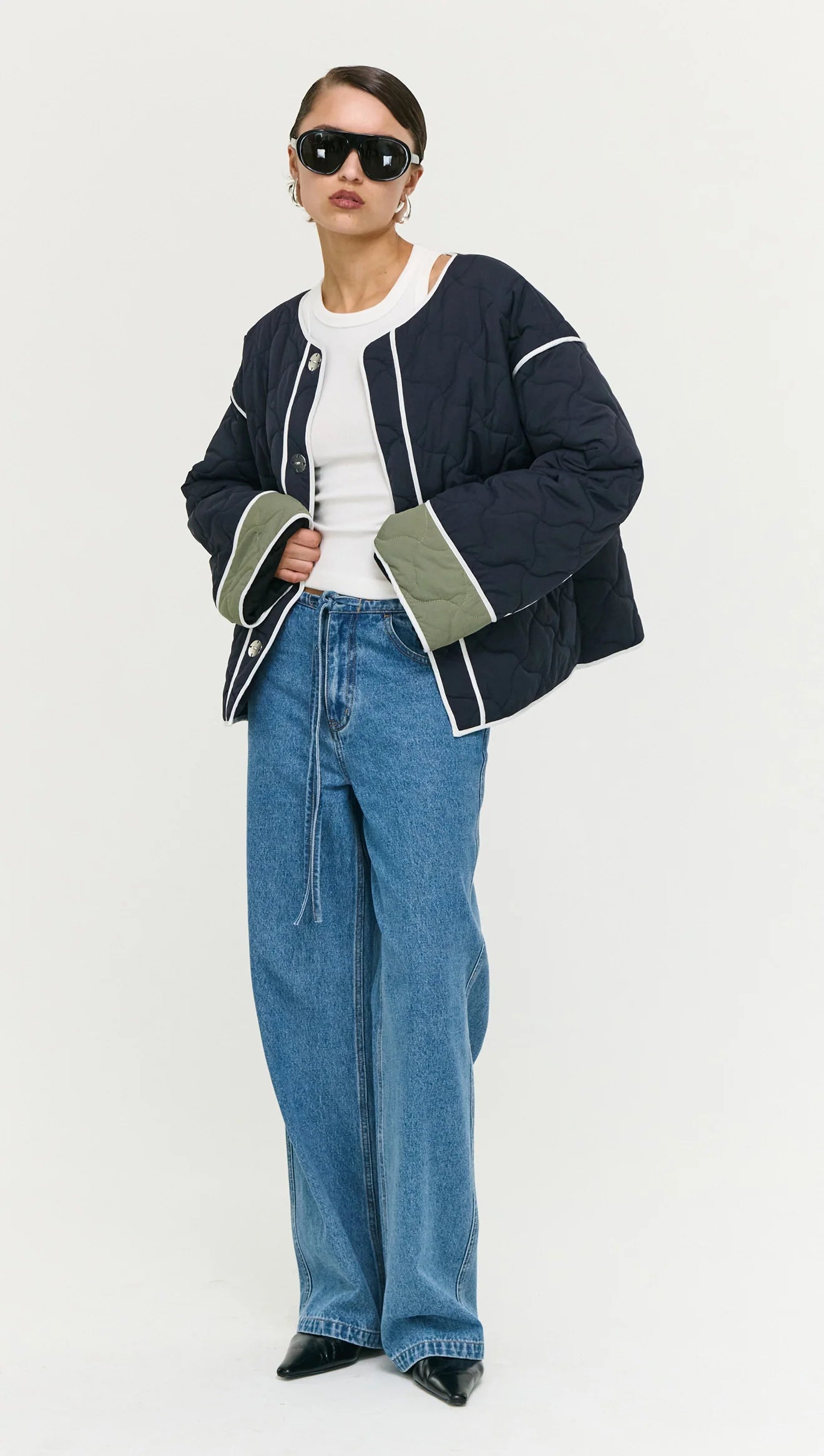 Staple the Label Hollis Puffer Jacket - black/olive