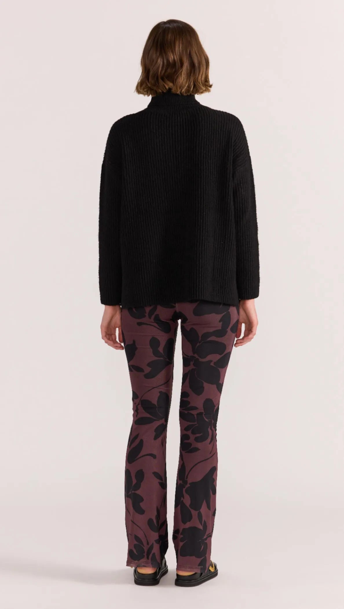Staple the Label Cassia Roll Neck Jumper - black