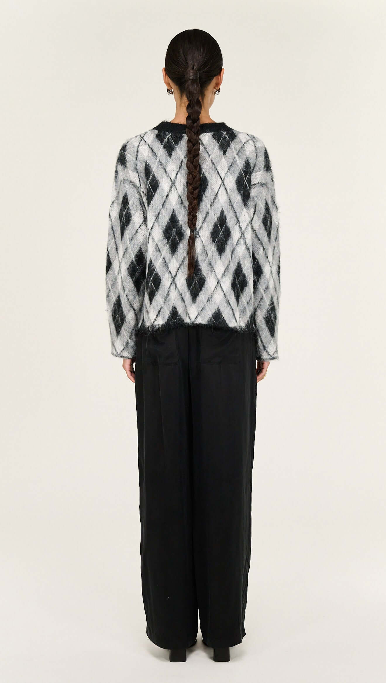 Staple the Label Camille Argyle Brushed Jumper