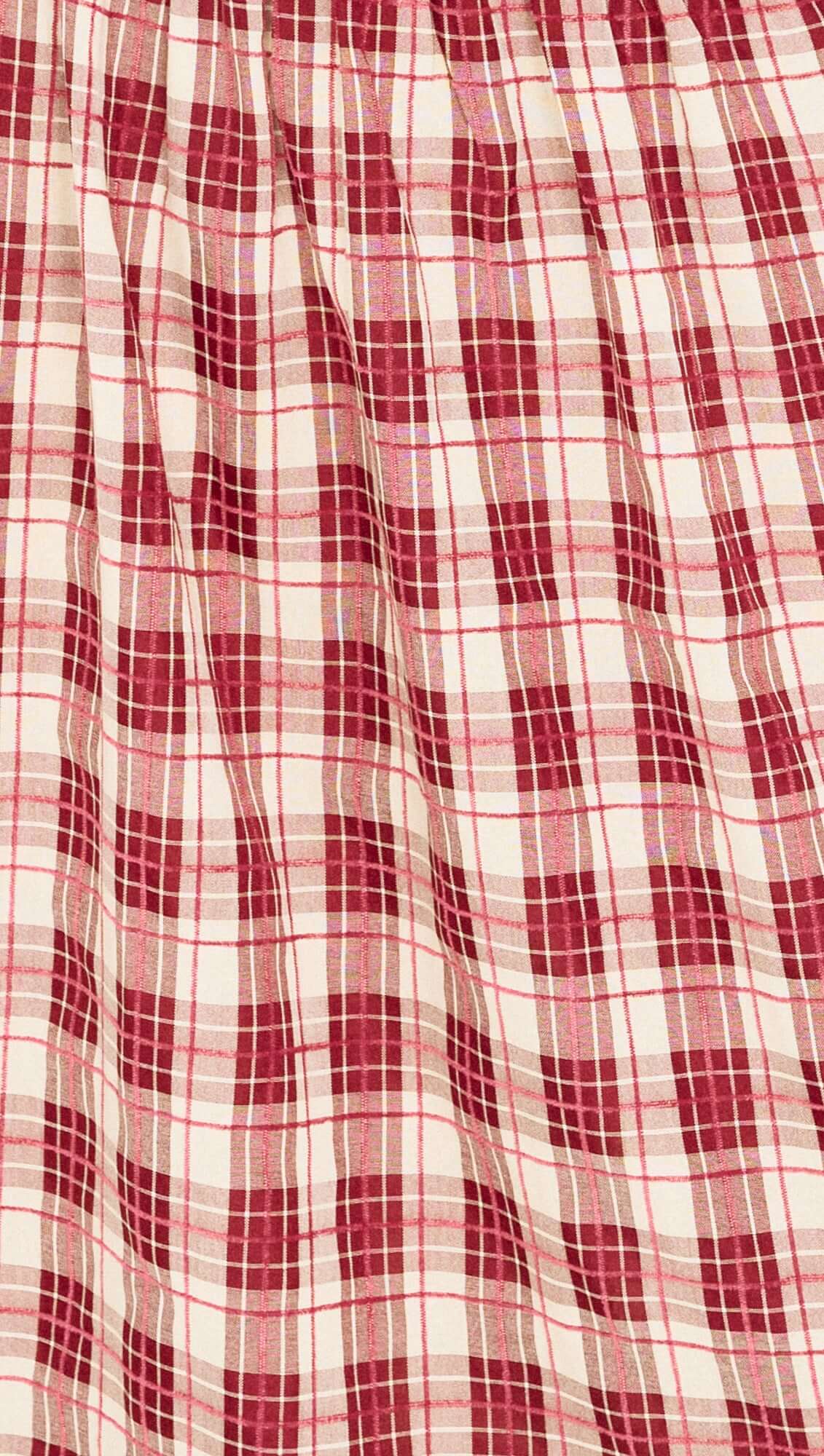 MINKPINK Anouk Shirred Midi Dress - wine check