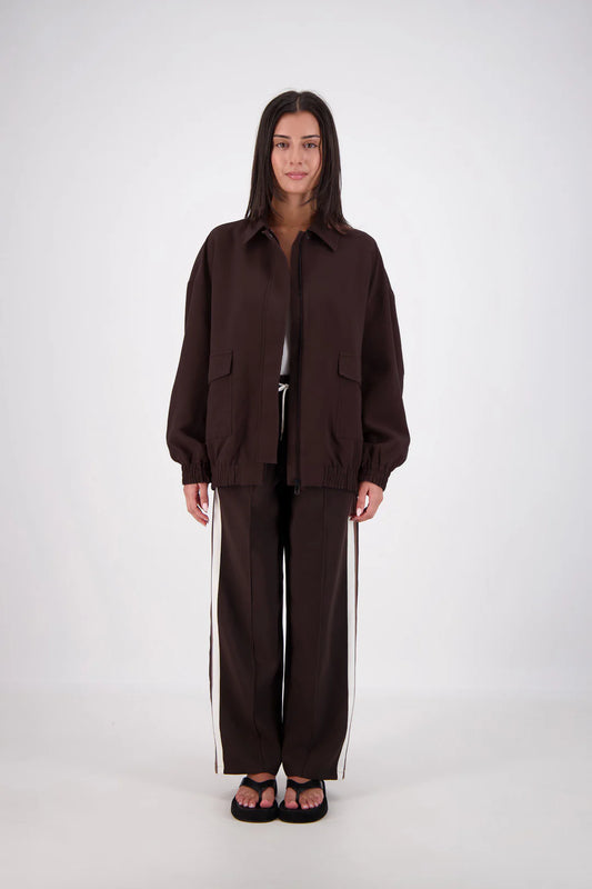 Jasmine Alexa - Ischia Bomber Jacket - dark brown