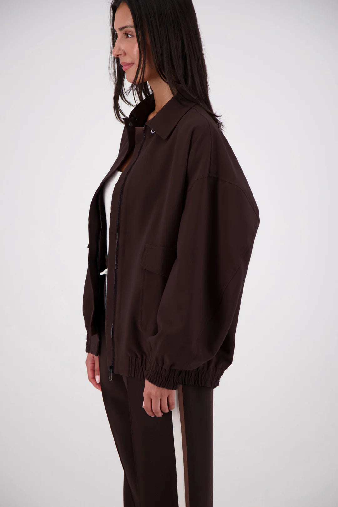 Jasmine Alexa - Ischia Bomber Jacket - dark brown