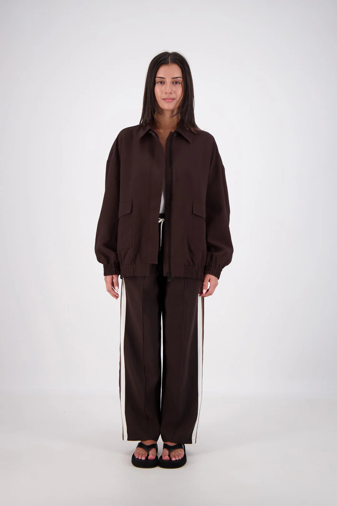 Jasmine Alexa - Ischia Bomber Jacket - dark brown