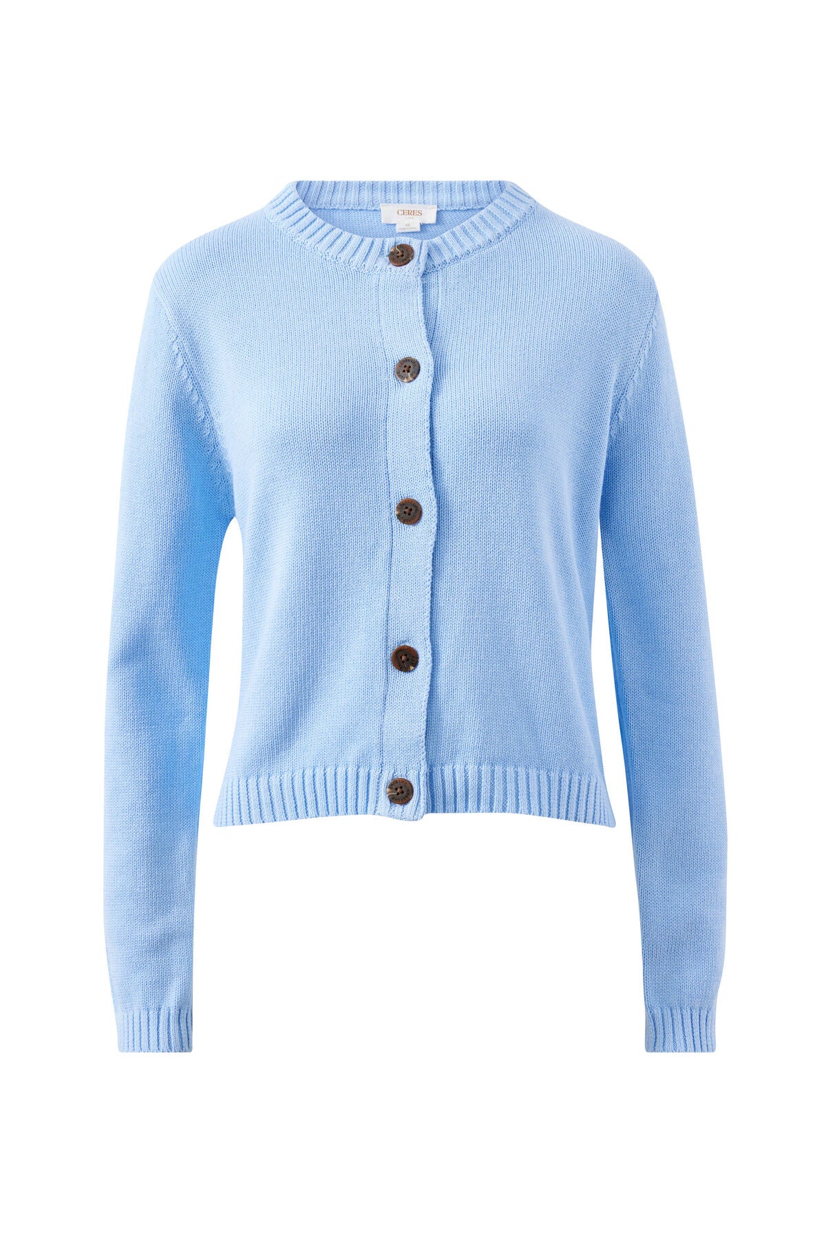 Ceres Nelly Long Sleeve Knit Cardi - china blue