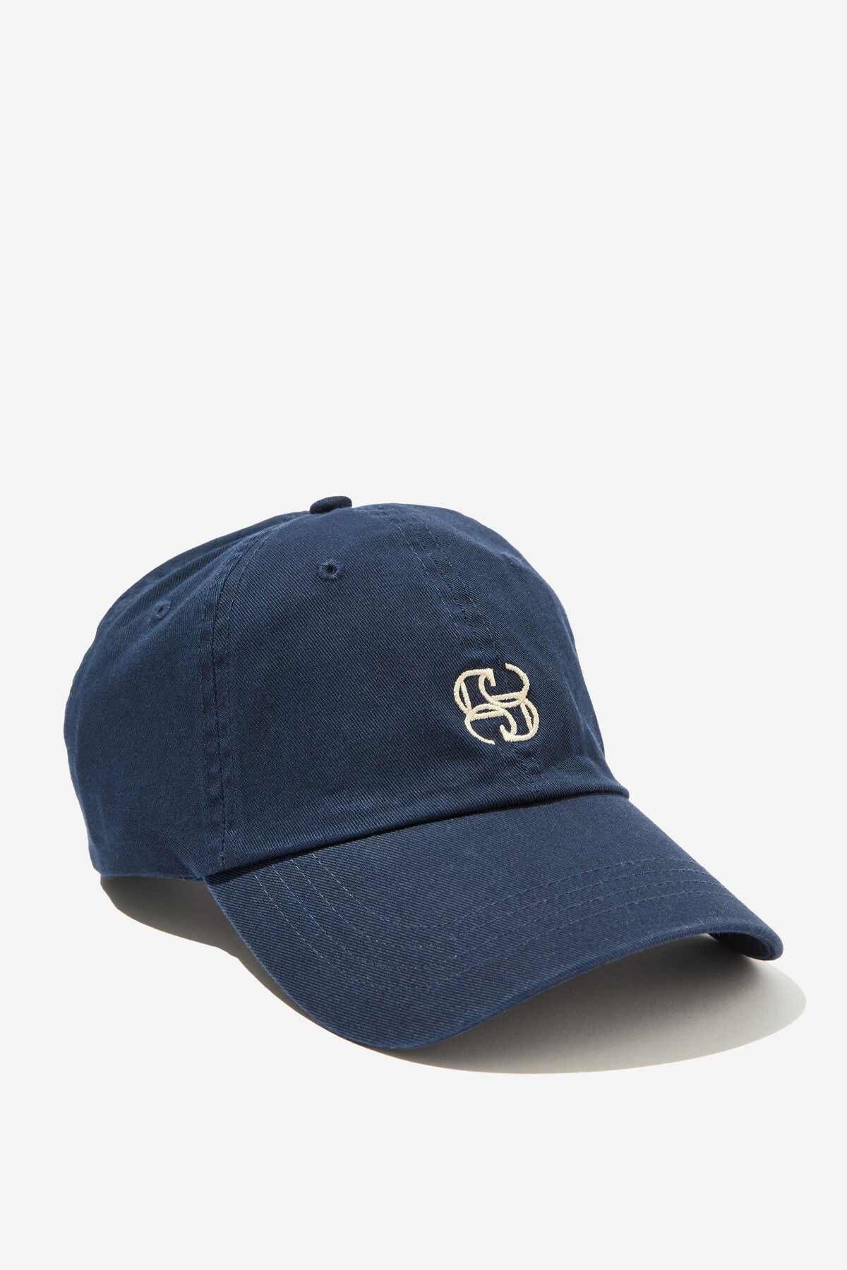 Ceres Life Monogram Cap - navy/ecru stitch